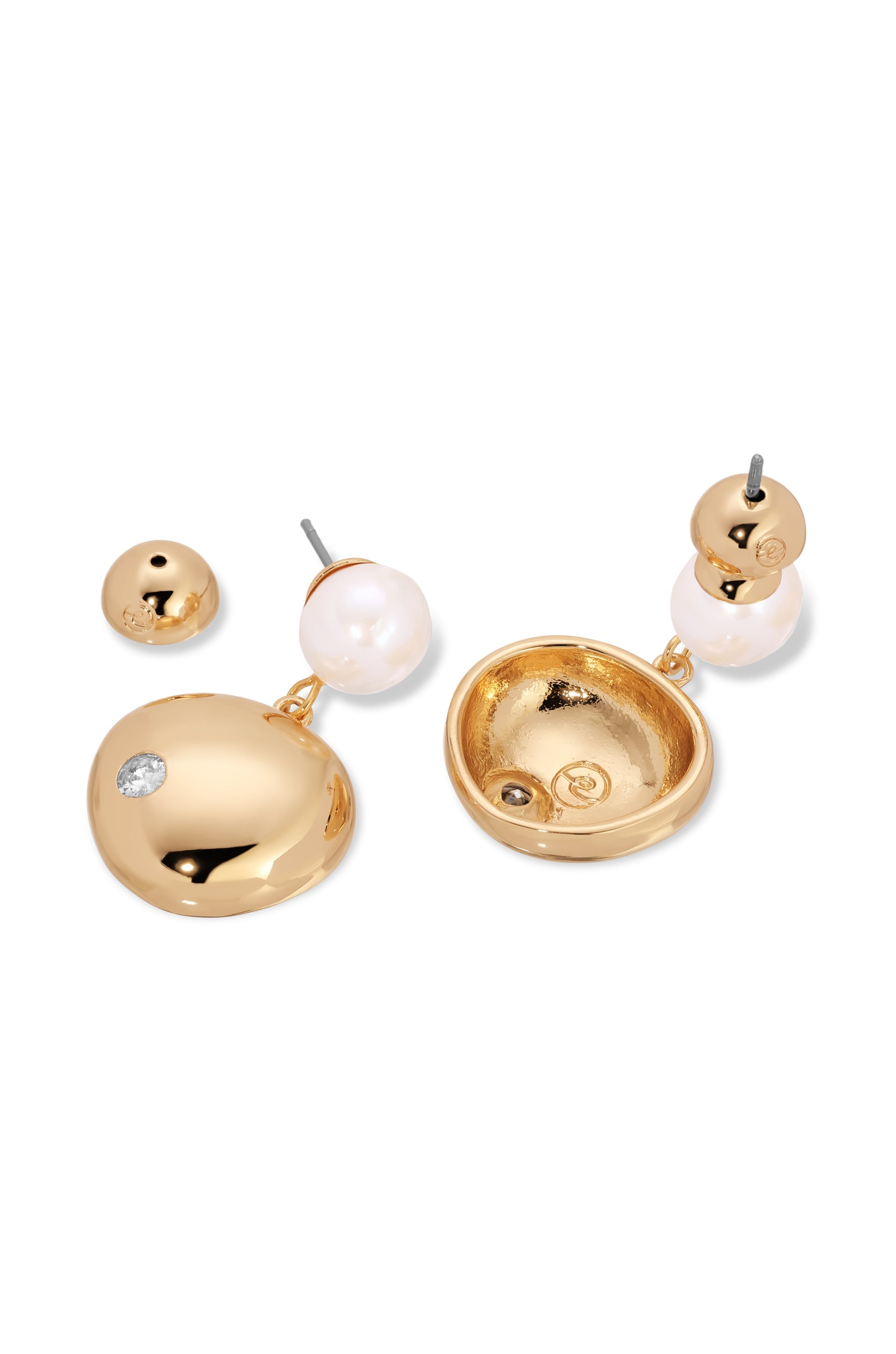 Stylish Large Pebble and Pearl Dangle Earrings for Women - Elegant Fashion Jewelry for Parties, Weddings & Everyday Wear