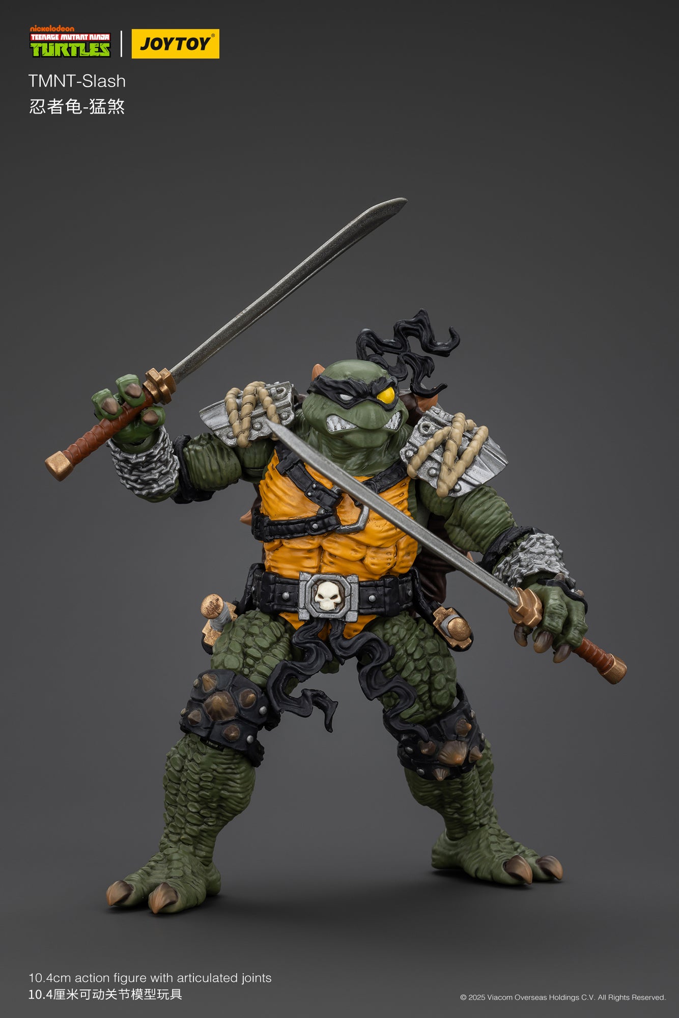 1/18 JOYTOY TMNT Slash & Tokka Action Figure Set - Collectible Ninja Turtle Villains for Display & Play - Perfect for TMNT Fans & Toy Collectors