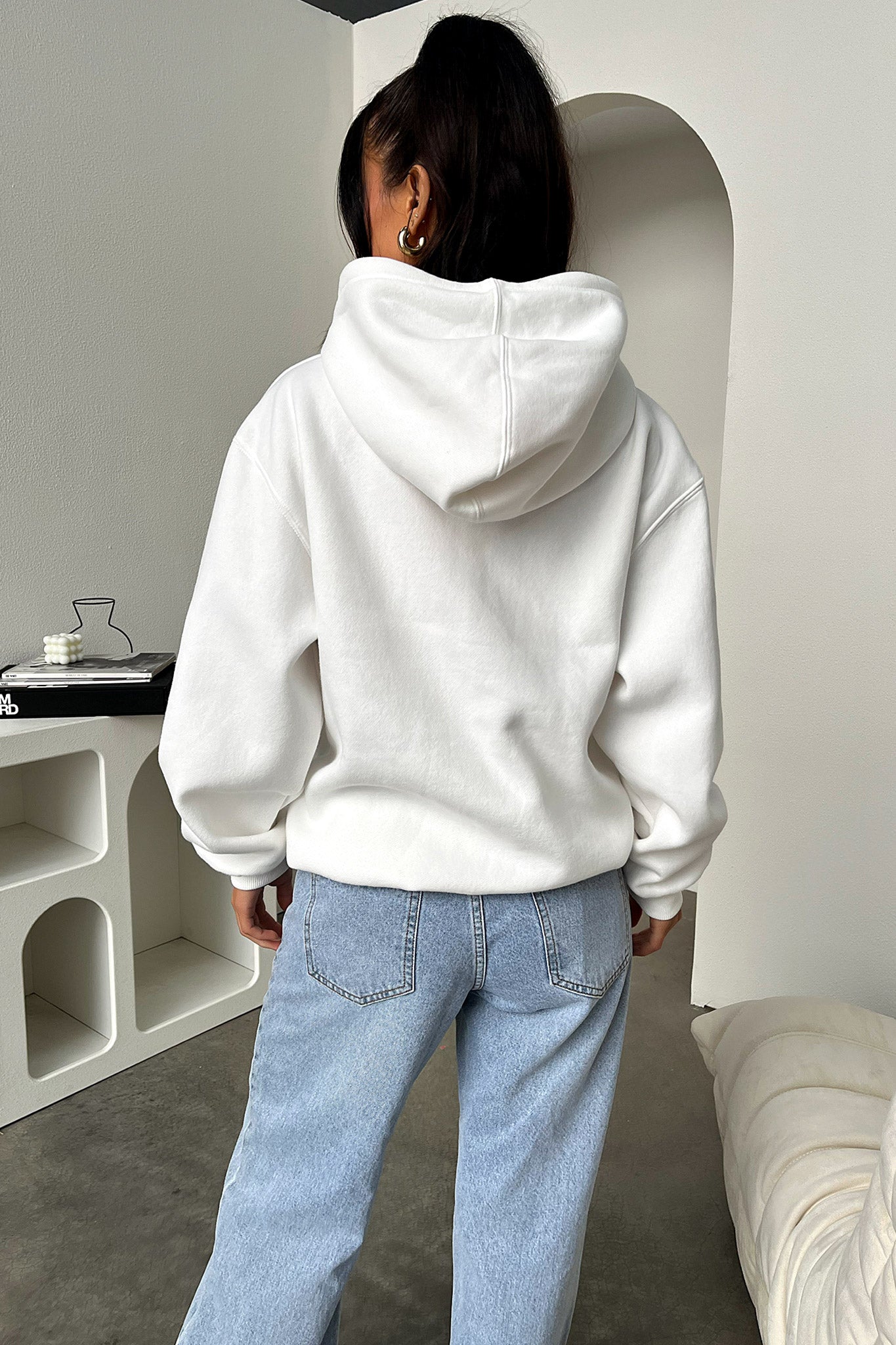 Calabasas Hoodie for Men & Women - White Cotton Pullover Sweatshirt | Casual Streetwear for Everyday Wear & Gym