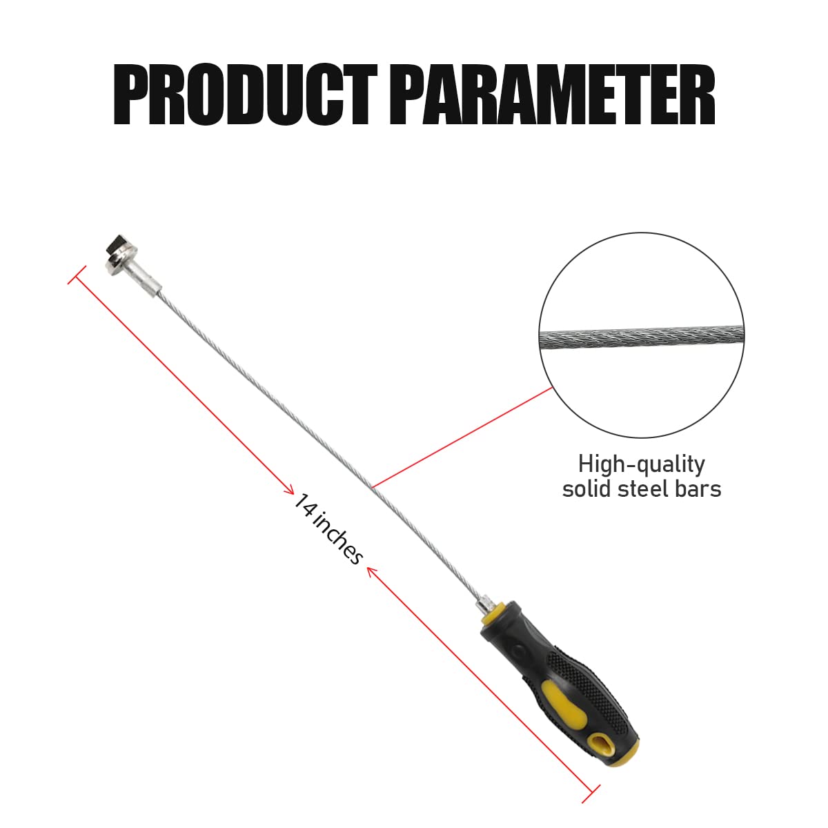 CMTOOL 13-Inch Magnetic Oil Drain Plug Removal Tool - Heavy Duty Anti-Scald Wrench for Tight Spaces | Perfect for DIY Oil Changes & Automotive Maintenance