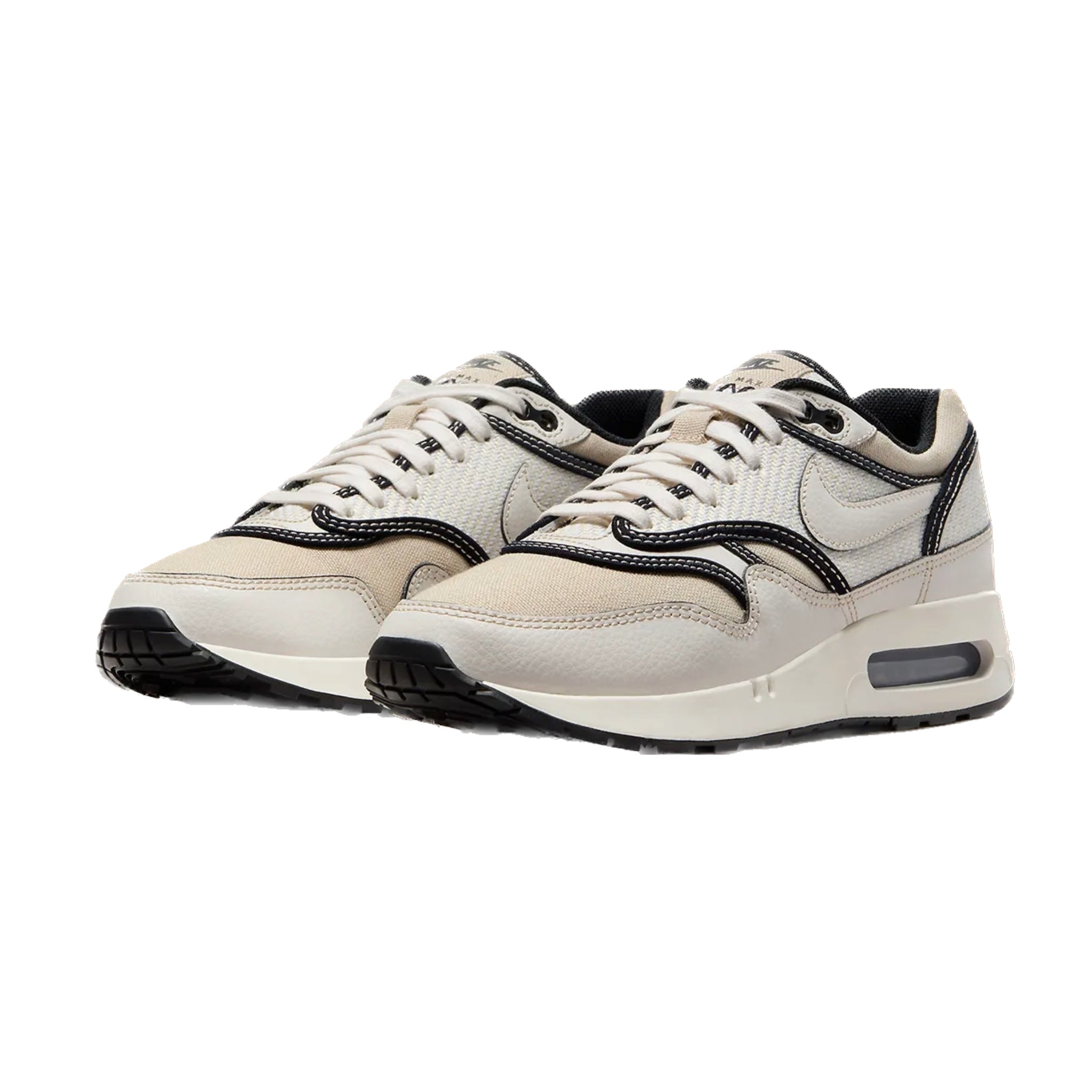 Nike Air Max 1 '86 OG Big Bubble Sneakers - White & Black Retro Running Shoes for Men | Comfortable Athletic Footwear for Jogging, Gym Workouts and Casual Wear