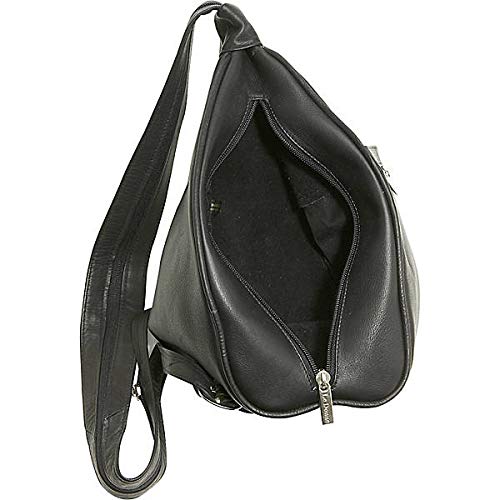 Premium Colombian Cowhide Leather Sling Backpack for Women - Stylish Tan Leather Shoulder Bag - Perfect for Travel, Work & Everyday Use