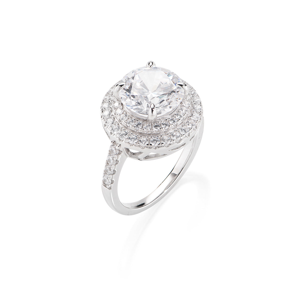 Anello Amen Donna Stardust RPUBBBZ 14 - Elegant Women's Fashion Ring with Sparkling Stones | Perfect for Parties, Weddings & Special Occasions