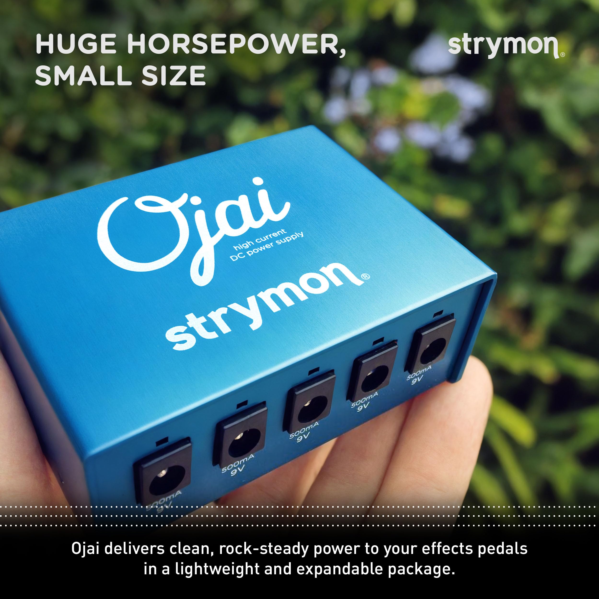 Strymon Ojai Guitar Effects Pedal Power Supply - 5 High-Current 500mA Outputs for Pedalboards | Expandable Design | Perfect for Live Performances & Studio Recording