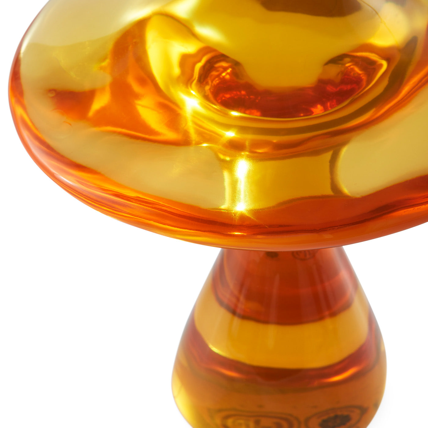 Vibrant Orange Acrylic Mushroom Decor - Modern Home & Office Decoration, Unique Gift Idea for Mushroom Lovers, Perfect for Shelf Displays, Party Centerpieces, and Boho Room Aesthetics