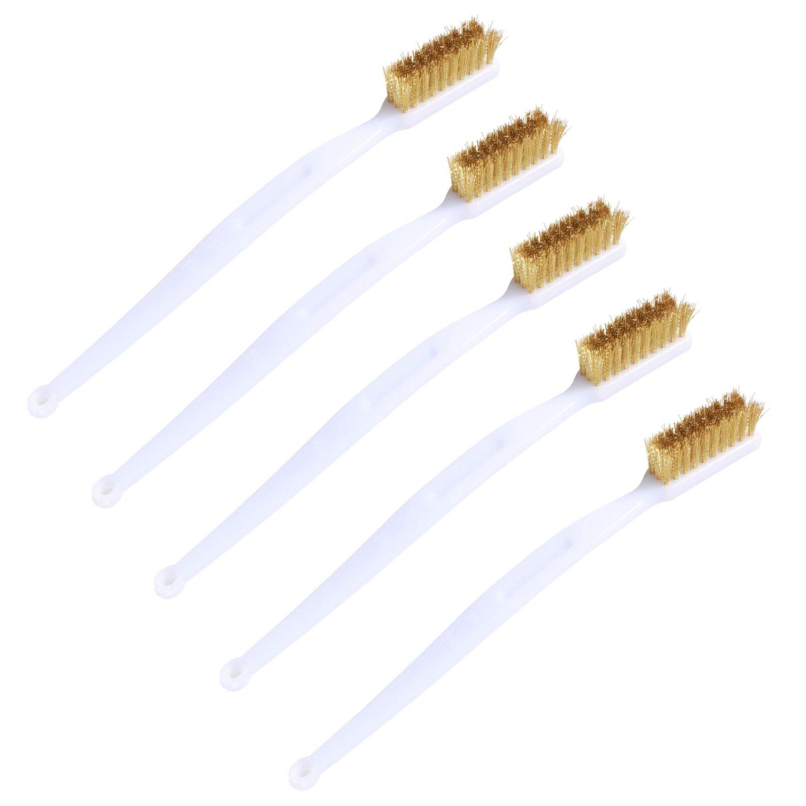5pcs 3D Printer Nozzle Cleaner Kit - Copper Wire Brush & Toothbrush for Hot Bed Cleaning - Essential Maintenance Tool for Creality Ender 3, CR-10, Anycubic (Perfect for Removing Clogs & Residue)