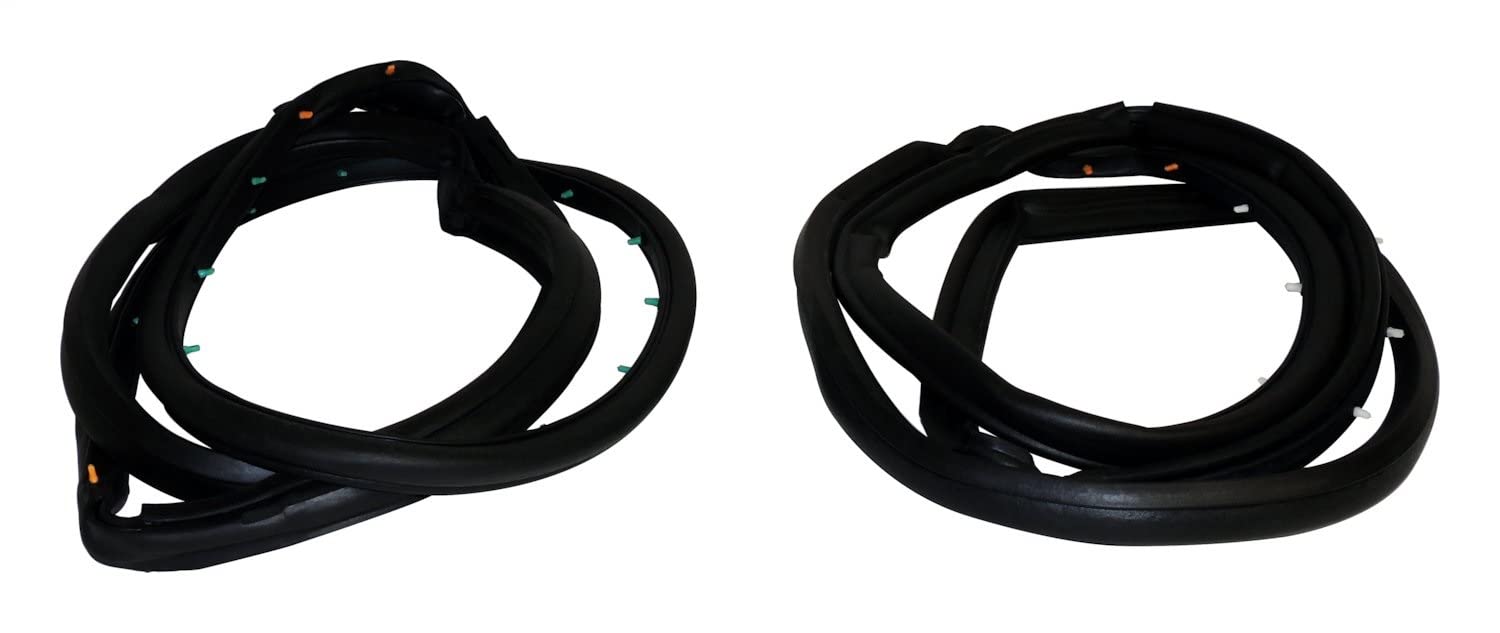 Crown Automotive Door Weatherstrip Kit - Premium Car Door Seal Replacement for Enhanced Weather Protection - Perfect for Sedans, SUVs, and Trucks to Prevent Water Leaks and Reduce Road Noise
