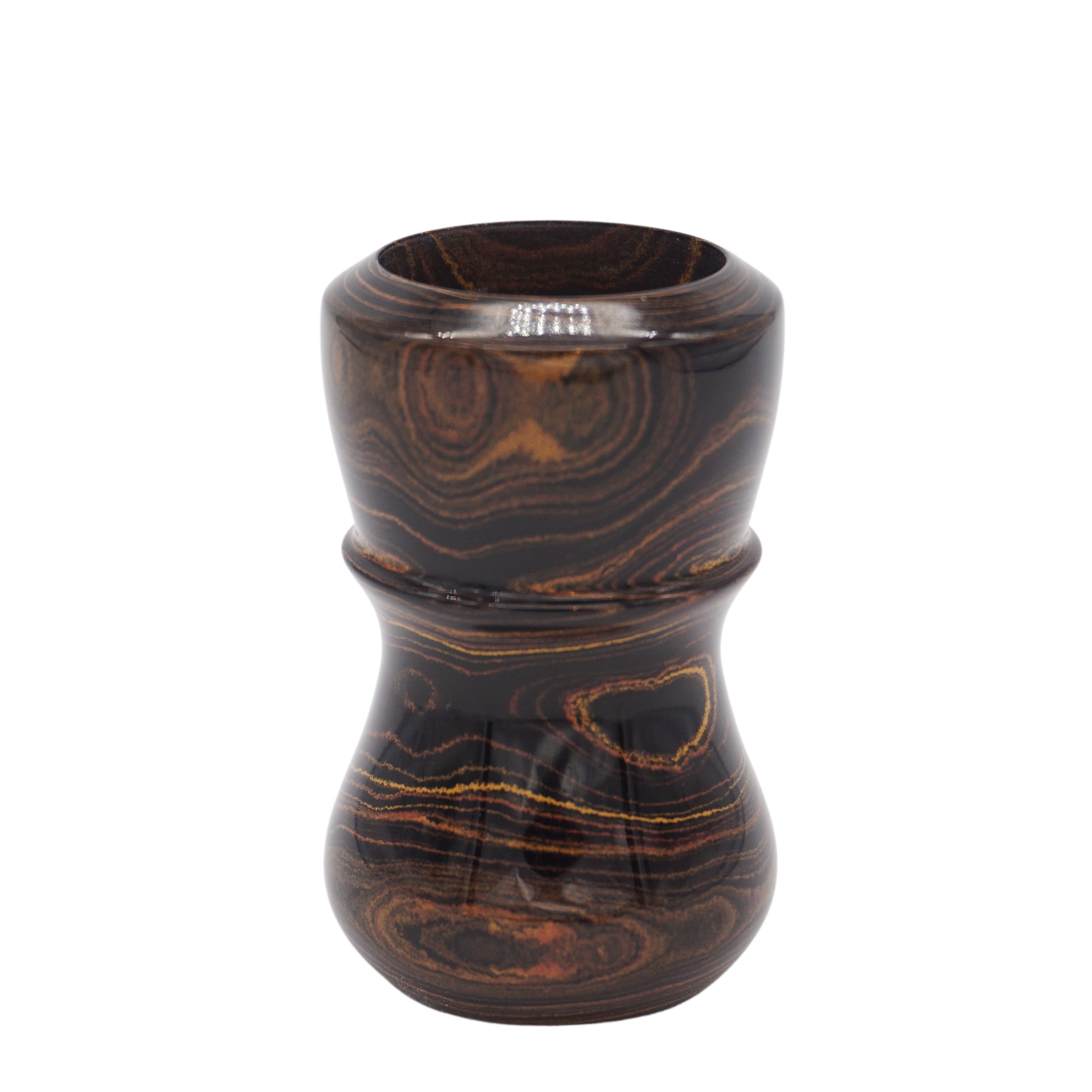 Premium Handcrafted Honey Ebonite Shaving Brush Handle - Fits 24mm & 26mm Knots - Perfect for Wet Shaving & Barber Shop Grooming Rituals
