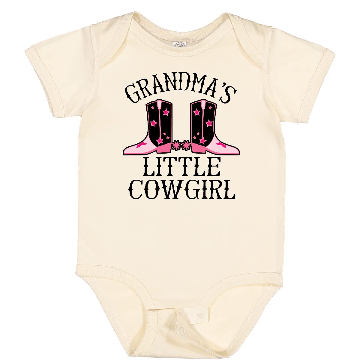 Inktastic Grandma Little Cowgirl Baby Clothes - Cute Infant Bodysuit for Girls & Boys | Perfect for Family Photos, Holidays & Cowboy-Themed Parties