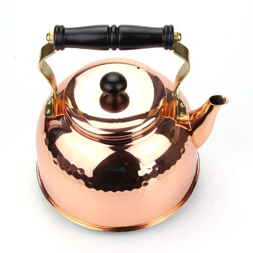 Premium IH-3517 Copper Hammered Electromagnetic Kettle - 0.7 Gallon (2.3L) Fast Boiling Electric Tea Kettle for Home, Office & Kitchen Use - Perfect for Tea, Coffee & Hot Beverages