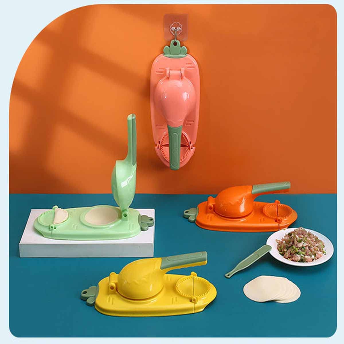 MSYINGL Manual Tortilla Press - Corn Tortilla Maker, Pancake & Dumpling Dough Press for Homemade Wrappers - Kitchen Gadget (Orange) - Perfect for Mexican, Asian Cuisine & Family Cooking