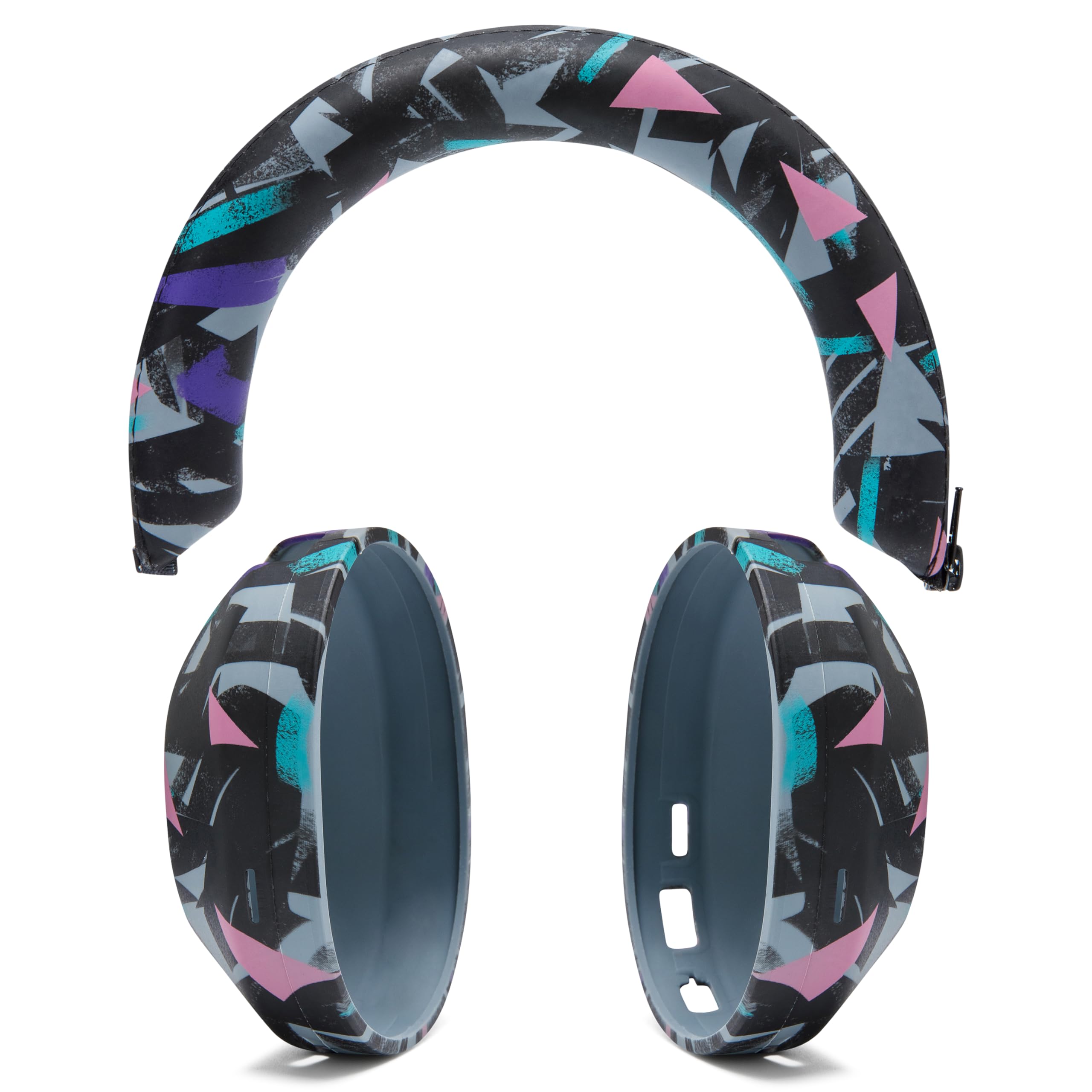 Premium Silicone Protective Headphone Covers for Sony WH1000XM5 - WC ShellZ XM5 Headband & Exterior Shell by Wicked Cushions | Durable 90's Black Design | Perfect for Travel, Workouts & Noise Cancellation