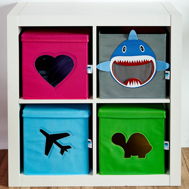 Dinosaur Toy Storage Box with Lid - Kids Room Organizer for Toys, Books & Games - Perfect for Playroom & Bedroom Organization