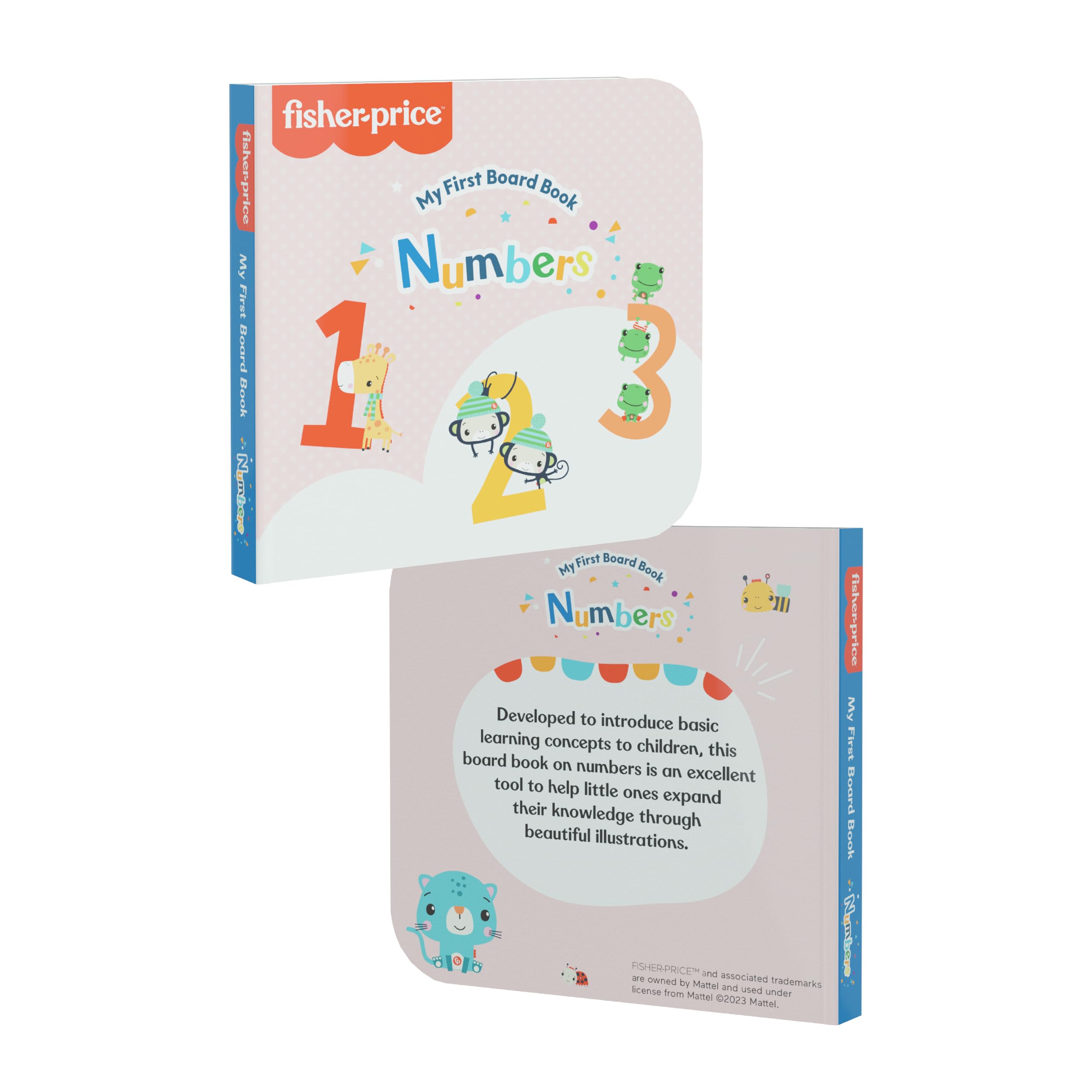 Fisher-Price My First Numbers Puzzles & Board Book for Kids Ages 3+ | 12 Educational Number Puzzles (2-Piece Each) + Learning Board Book | Preschool Math Learning Toy for Toddlers & Early Childhood Education