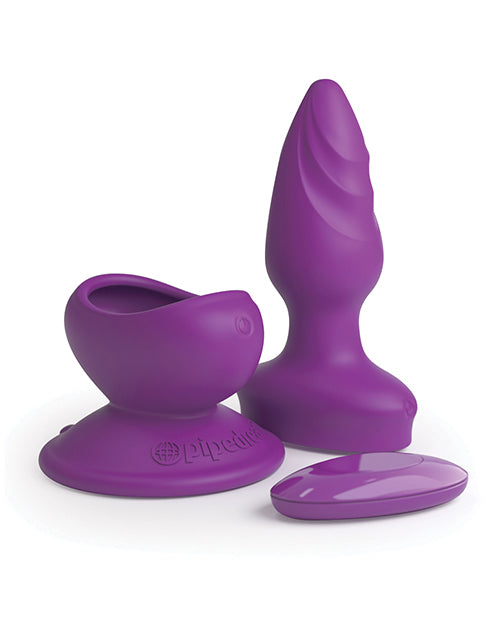 3Some Wall Banger Silicone Rechargeable Remote Control Anal Plug - Purple | Waterproof & Wireless Vibrating Butt Plug for Couples Play & Solo Use | Perfect for BDSM, Roleplay & Spicing Up Your Sex Life