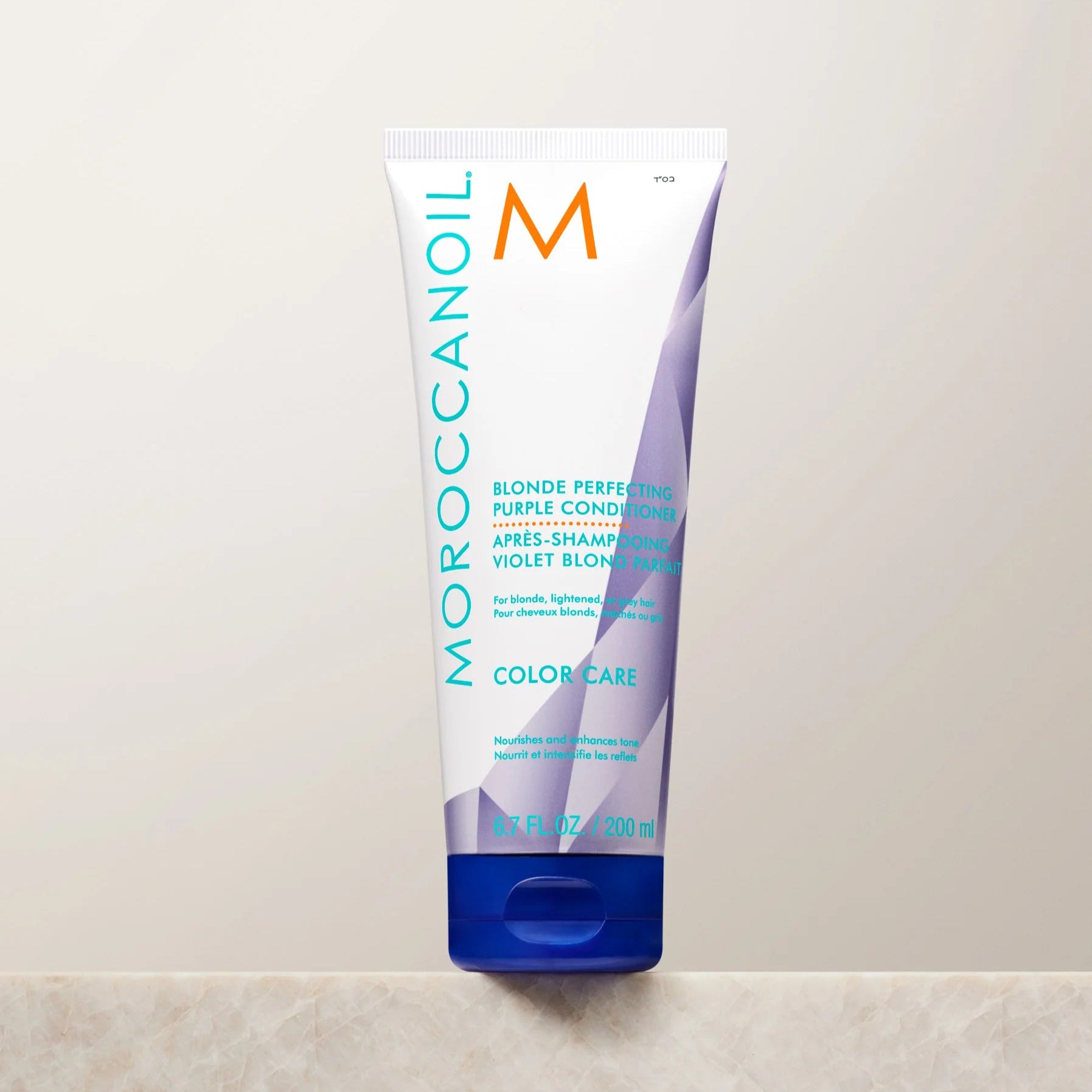 Moroccanoil Blonde Perfecting Purple Conditioner for Color-Treated Blonde Hair - Tones Brassiness & Enhances Shine - Salon-Quality Hair Care for Daily Use at Home