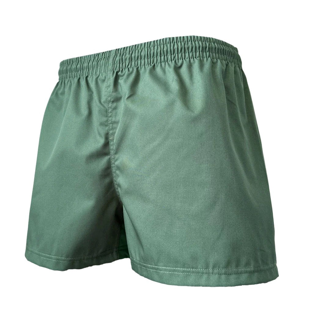 Men's Green Rugby Shorts - Breathable & Comfortable Athletic Shorts for Rugby, Training & Casual Wear | Perfect for Sports, Gym & Outdoor Activities