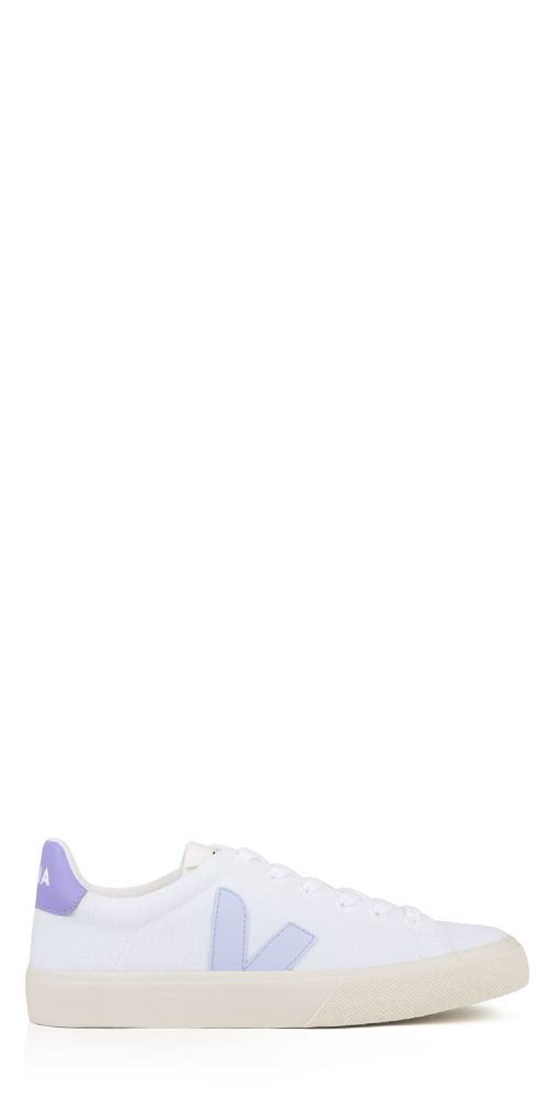 Campo White Swan Lavender Canvas Sneakers for Women - Comfortable Casual Walking Shoes for Everyday Wear, Outfits & Street Style