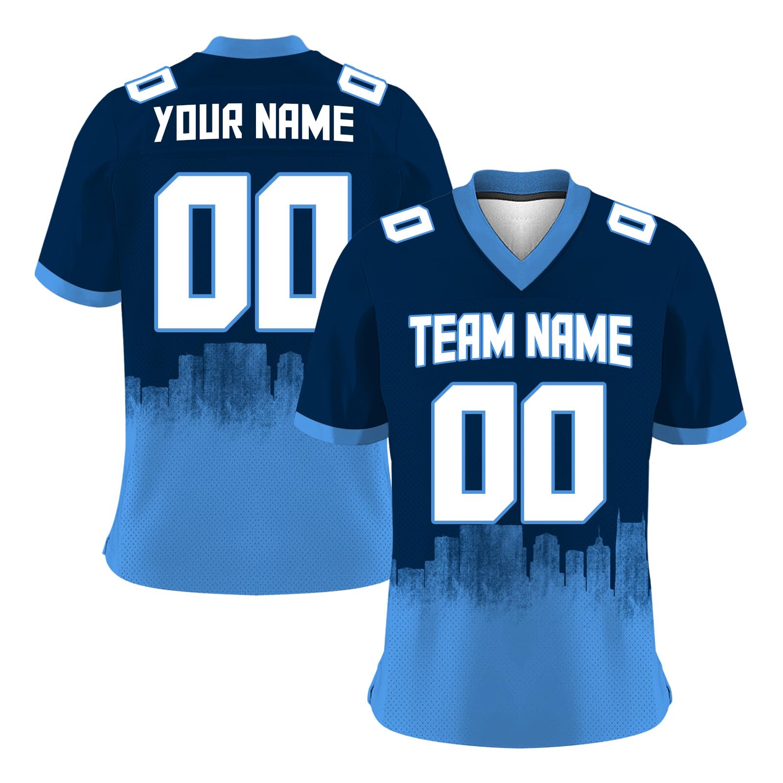 Custom Football Jersey - Personalized Graffiti Printed & Stitched Soccer Shirt for Men, Women & Youth | Game Day, Team Support, Fan Gear