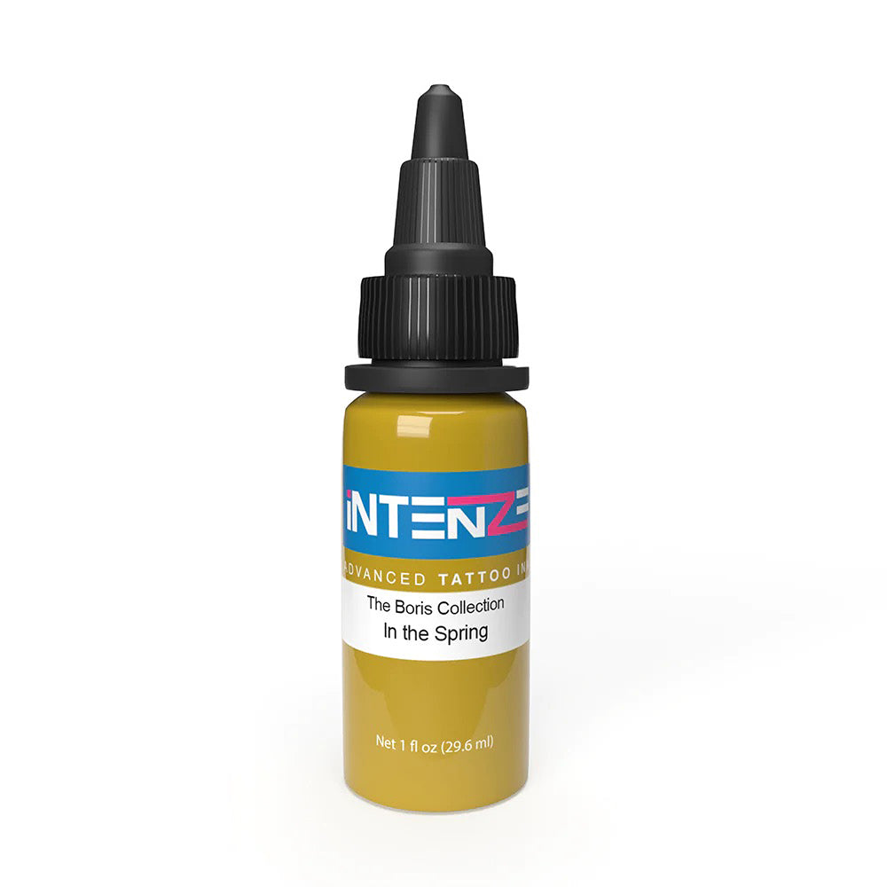 Boris Series Intenze Tattoo Ink - 1oz Bottle for Professional Tattoo Artists - Spring Color Collection - Perfect for Tattoo Studio & Body Art Designs