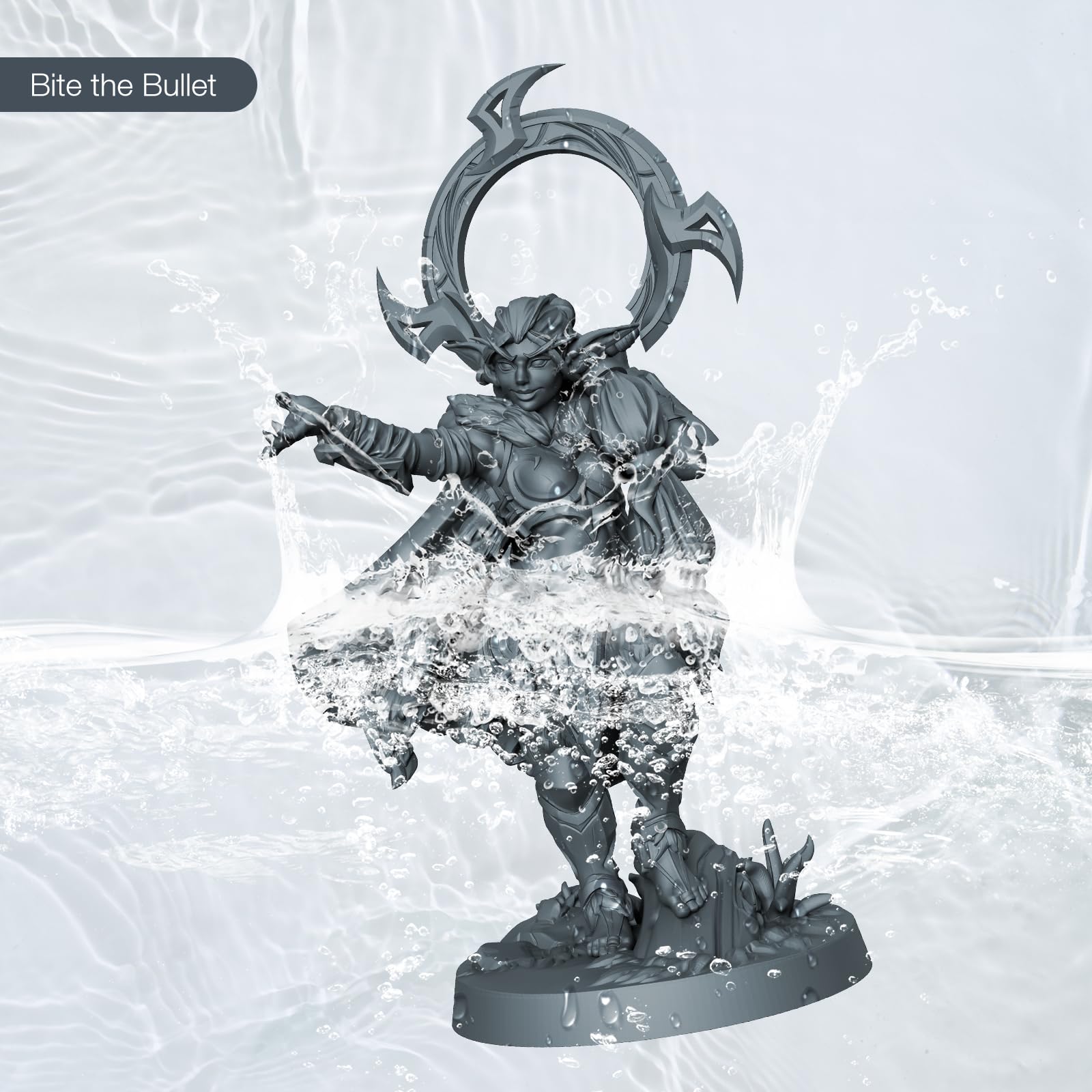 ELEGOO 8K Water Washable Resin - High Precision 405nm UV Curing Photopolymer for LCD/MSLA/DLP 3D Printers | 1000G Space Grey | Ideal for Miniatures, Jewelry & Detailed Prototypes