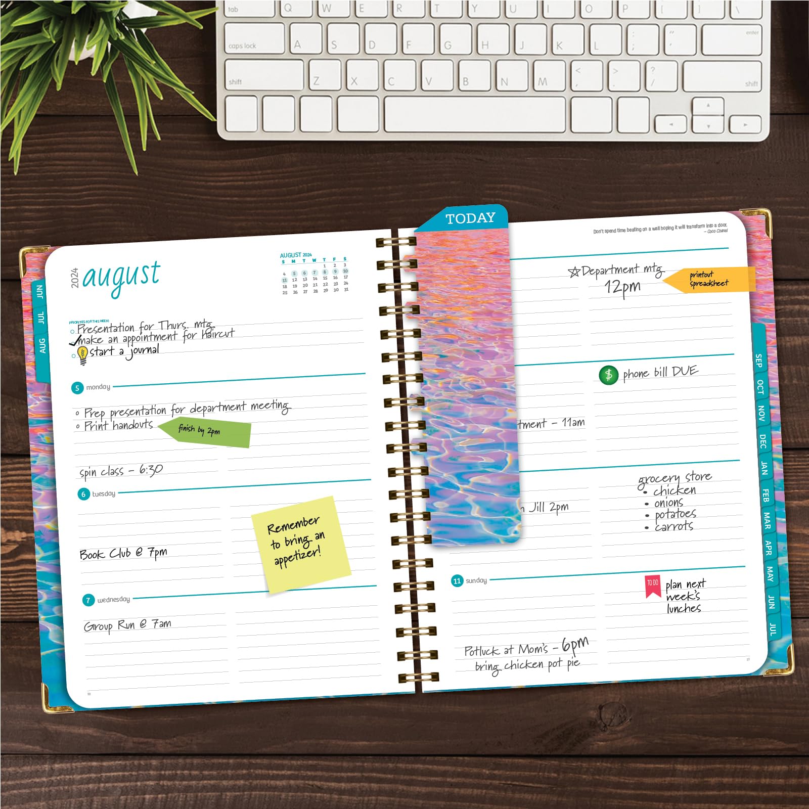 2024-2025 Academic Year Hardcover Planner: 8.5