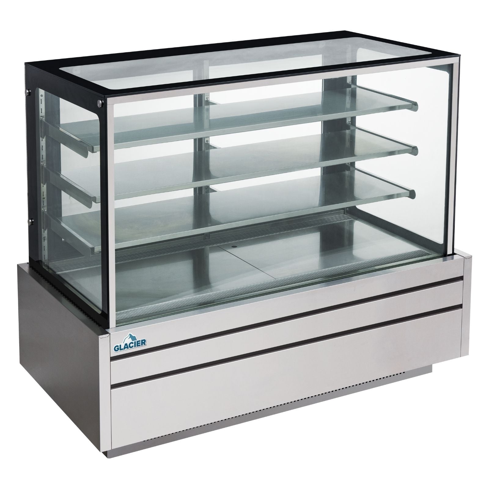 Glacier 60 Refrigerated Bakery Display Case - Commercial Glass Door Merchandiser for Pastries, Cakes & Desserts - Perfect for Bakeries, Cafes & Grocery Stores
