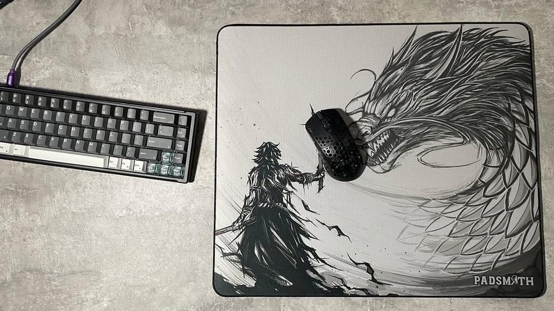 Padsmith Crucible V2 Pro Gaming Mouse Pad - XXL Extended Non-Slip Rubber Base - Ultra Smooth Surface for FPS, MOBA & Esports - Perfect for PC, Laptop & Office Workstations