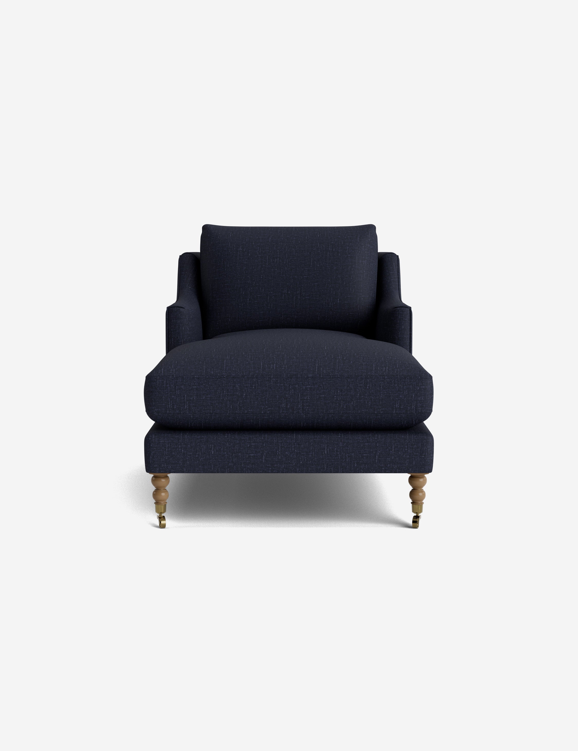 Fabienne Chaise Lounge Chair - Modern Accent Chair for Living Room, Bedroom & Office - Stylish Upholstered Armchair with Wooden Legs - Perfect for Relaxing, Reading & Decorating