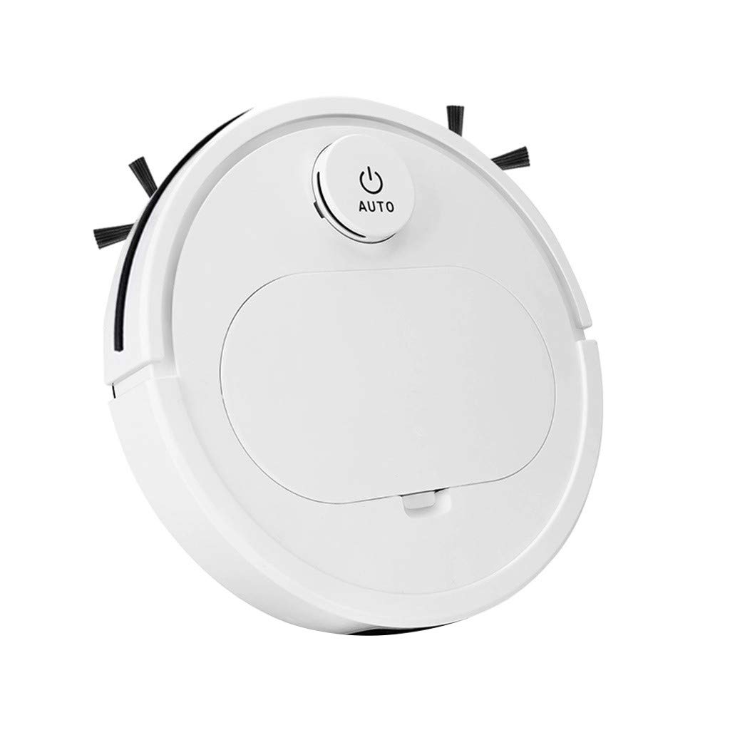 Owill Robot Vacuum Cleaner 1800PA with Self-Charging, 360° Smart Sensor Protection & Multiple Cleaning Modes - Ideal for Pet Hair, Hard Floors & Medium Carpets (White) - Perfect for Home, Office and Pet Owners