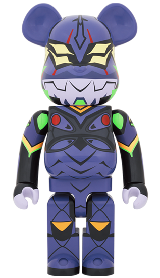 MEDICOM TOY BE@RBRICK Evangelion Eva-13 New Paint Version 1000% Bearbrick Collectible Figure - Perfect for Anime Fans, Model Collectors & Home Decor - Pre Order Now
