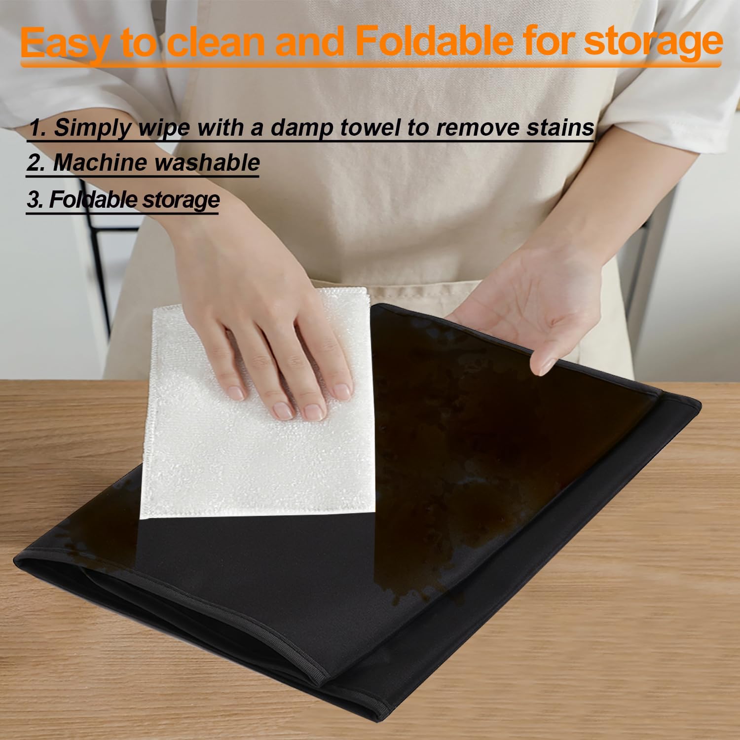 Heavy Duty Anti-Static Waterproof Printer Dust Cover - Compatible with HP OfficeJet Pro 8015e/8135e/8139e Wireless All-in-One Printers - Dust-Proof Protective Case (Black) | Perfect for Home Office & Small Business Use