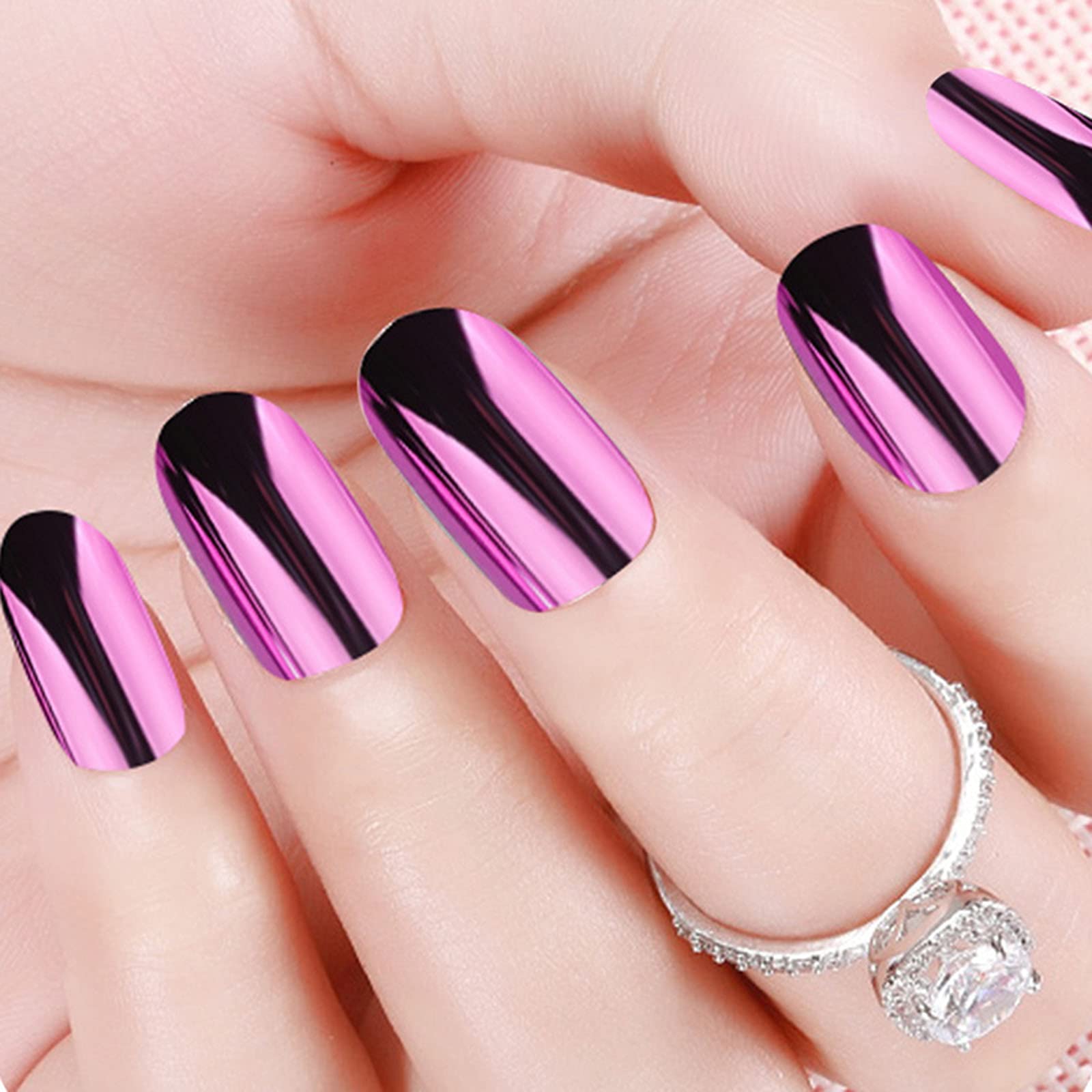 Layfuz 12 Sizes Acrylic Fake Nails Set - Full Cover Natural False Nails Tips for Nail Salon & DIY Manicure | Perfect for Nail Art, Home Use, and Professional Nail Extensions