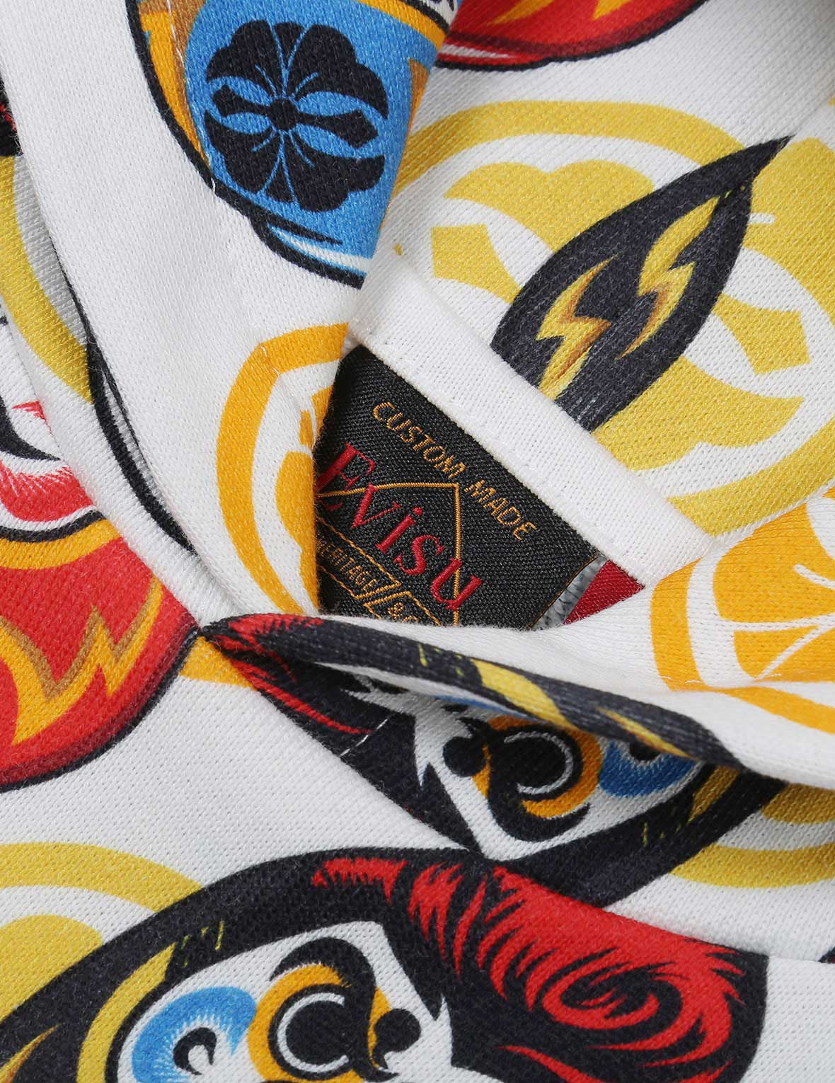 Daruma Print Hooded Sweatshirt - Japanese Allover Pompadour Design Unisex Pullover | Perfect for Streetwear, Anime Conventions & Casual Fashion