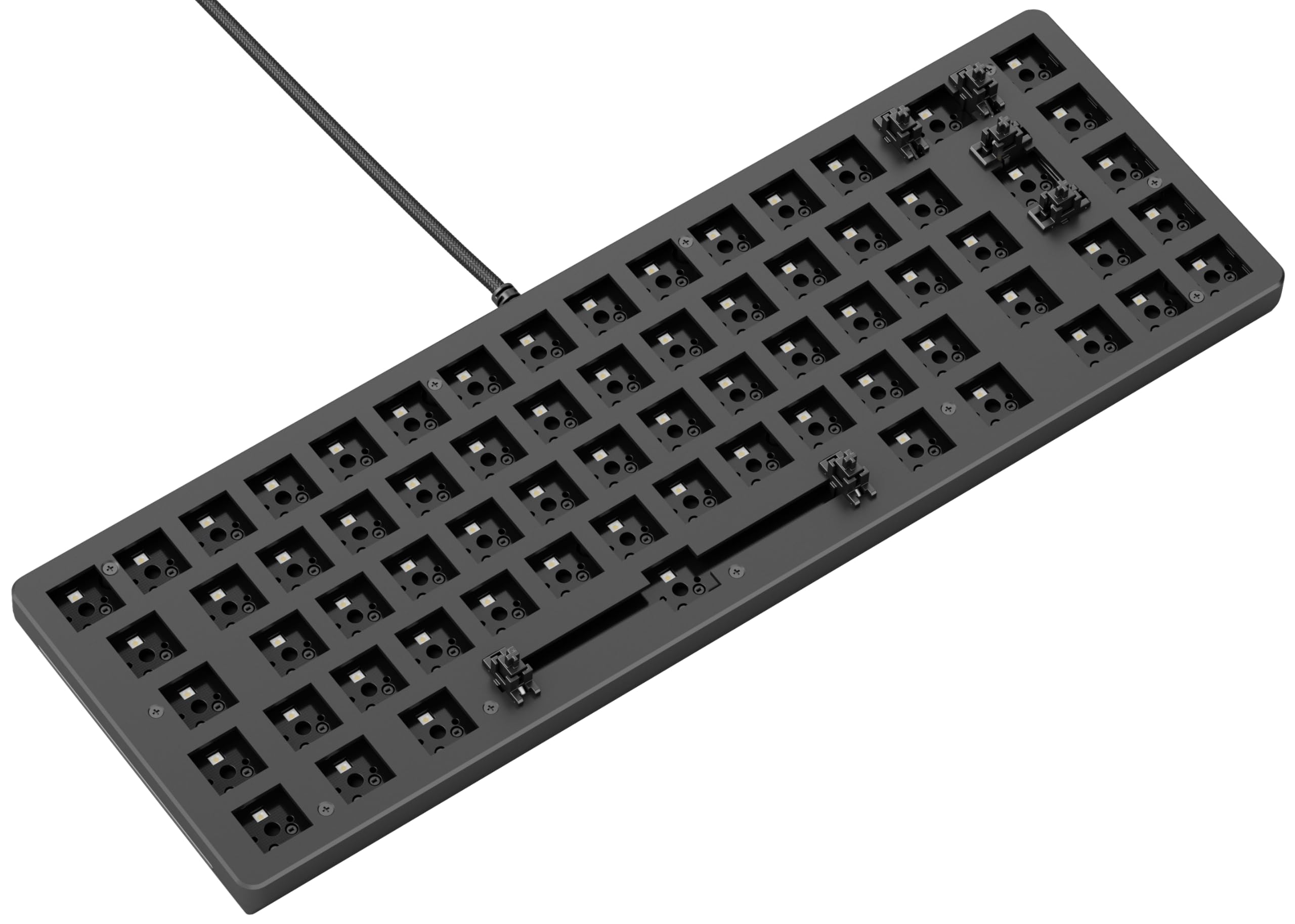 Glorious GMMK 2 Compact 65% Barebones Mechanical Gaming Keyboard - Aluminum Frame, Customizable RGB Backlit, TKL Layout (ISO/ANSI) - Black - Perfect for Esports, Streaming & Office Work