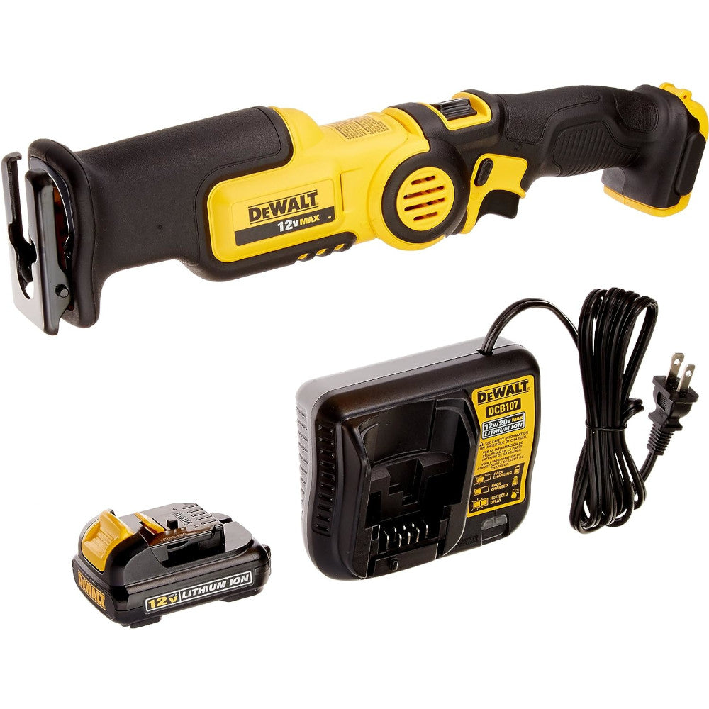 DEWALT 12V Cordless Compact Reciprocating Saw - DCS310S1 (Refurbished with Warranty) | Ideal for DIY Projects, Home Renovations & Construction Work