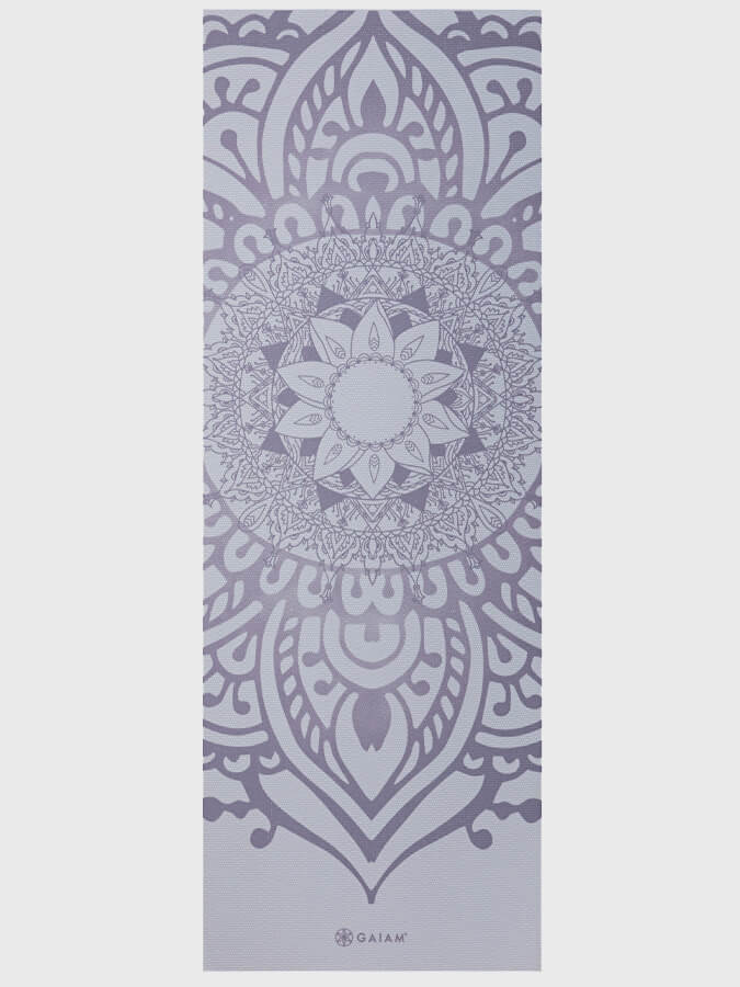 Gaiam Sundial Non-Slip Yoga Mat 5mm Thick - Premium Eco-Friendly Exercise Mat for Yoga, Pilates & Home Workouts - Perfect for Studios, Gyms & Outdoor Use