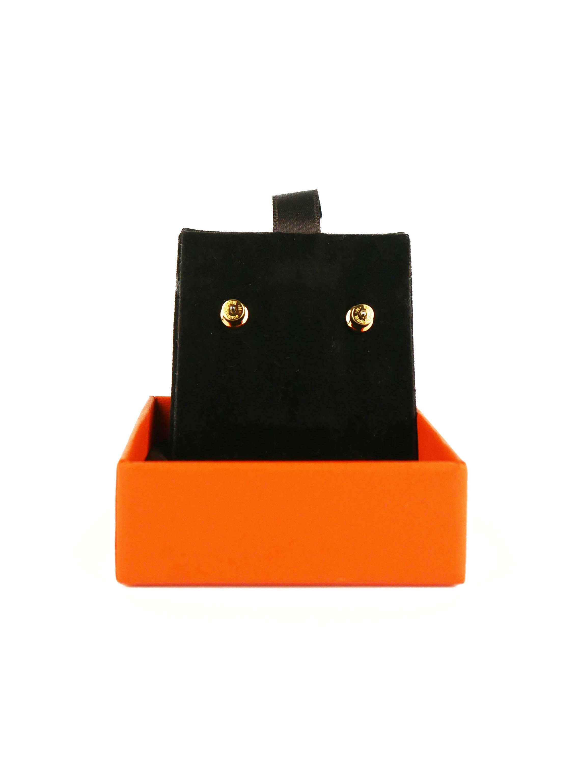Hermes Black Pop H Earrings - Luxury Gold-Plated Hoop Earrings for Women | Perfect for Parties, Weddings & Everyday Elegance