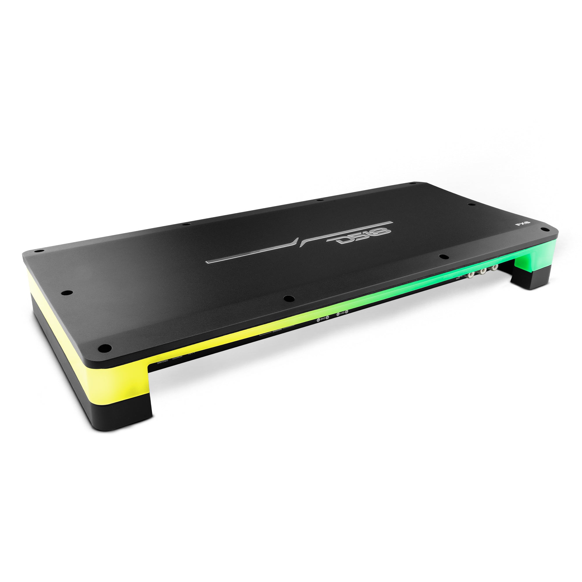 6 Channel Class D Amplifier - 180W RMS per Channel @4 Ohm - Flush/Surface Mount with Acrylic Cover for Custom Car Audio Installation - Perfect for Home Theater & Professional Sound Systems
