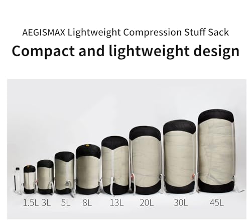 Ultralight 1.5L-45L Waterproof Compression Sack - for Sleeping Bags & Outdoor Gear Storage