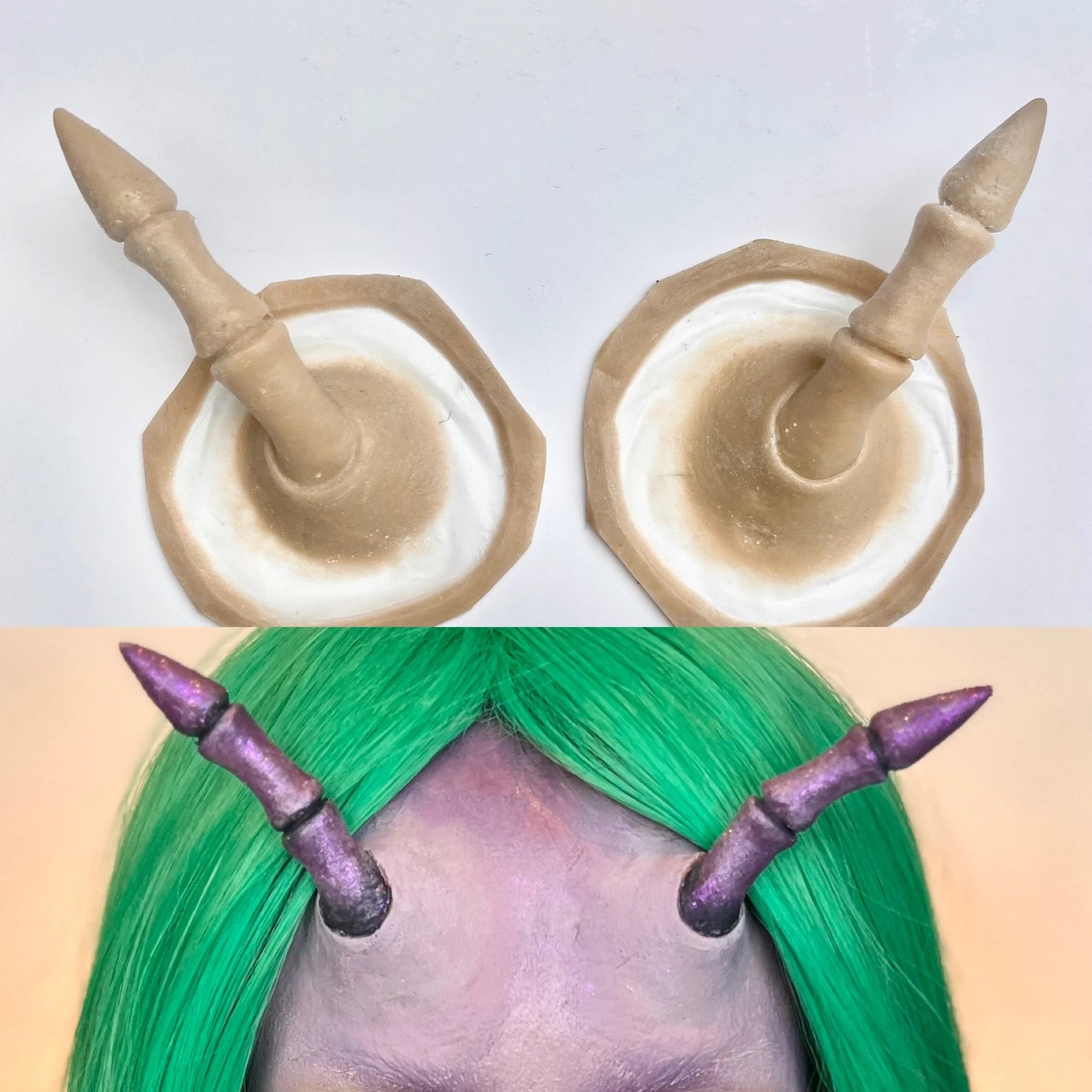 Obsidian FX Alien Antennae Silicone Prosthetic - Realistic Sci-Fi Costume Accessory for Cosplay, Halloween & Theatrical Performances