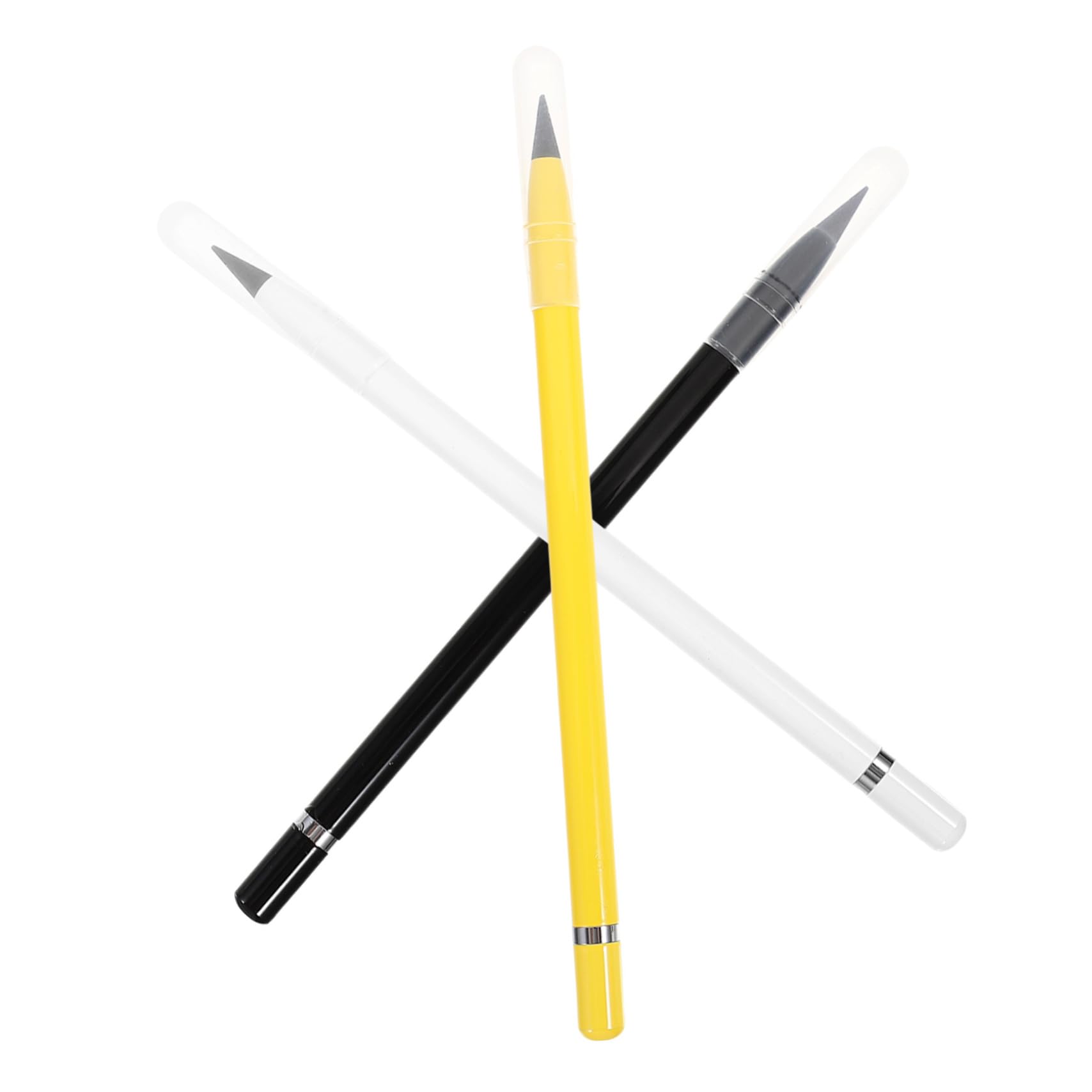 STOBOK 15 Pack Reusable Inkless Metal Pencils - Erasable Alloy Writing Tool for Kids & Adults - Perfect for School, Office & Sketching