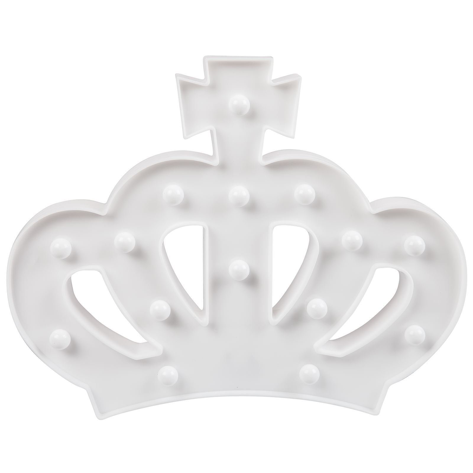 LED Plastic Crown Night Light - Kids Bedroom Decor, Birthday Party Favors, Princess Theme Room Lighting for Girls & Toddlers