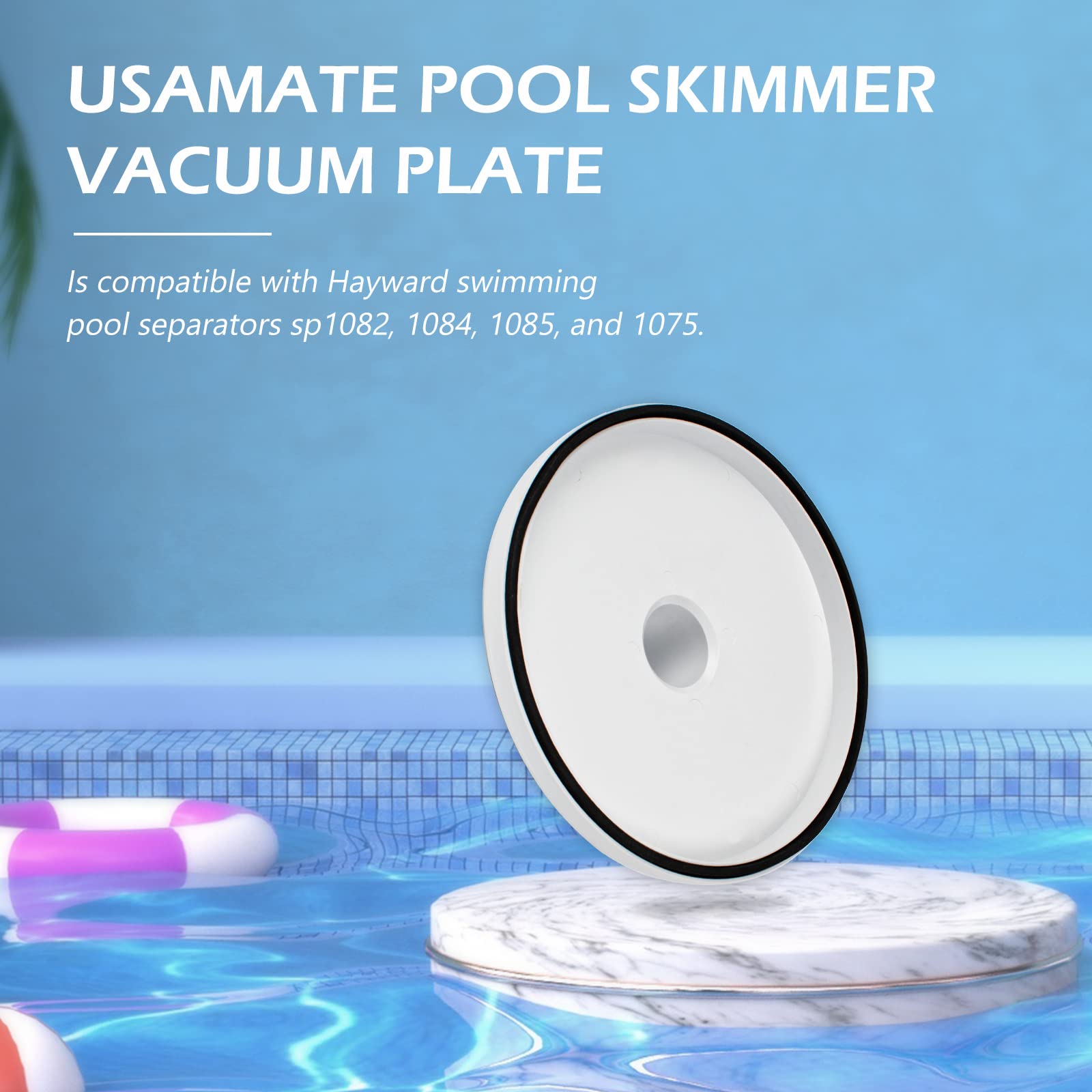 SP1106 Skim Vacuum Plate for In-Ground Pools - Compatible with Hayward SP1082, SP1084, SP1085, SP1075 Pool Skimmers | Durable Replacement Part for Efficient Pool Cleaning & Maintenance