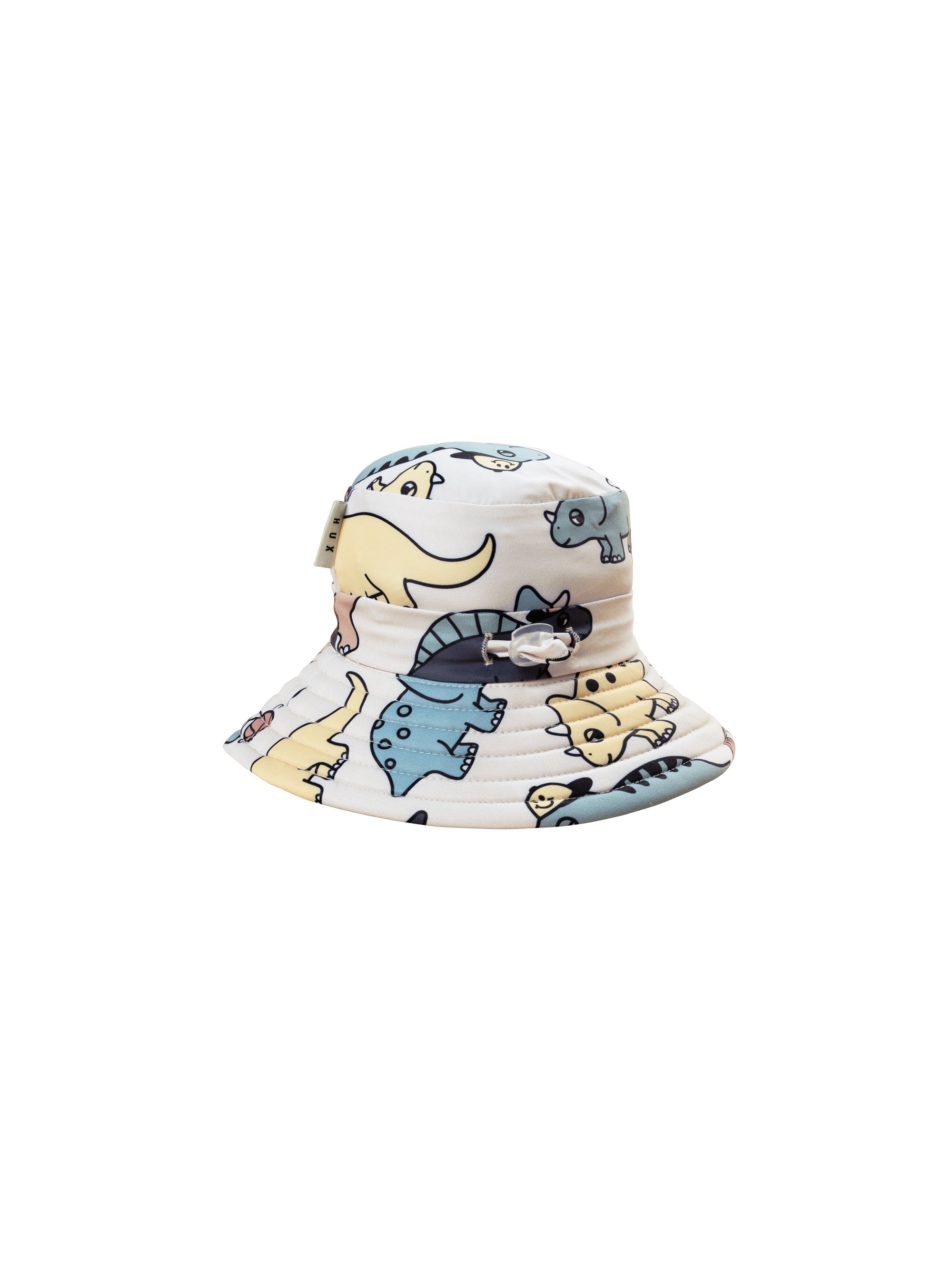 Huxbaby Dinosaur Swim Hat for Baby - UV Protection Waterproof Bathing Cap for Toddlers & Kids - Fun Pool, Beach, and Bath Time Accessory