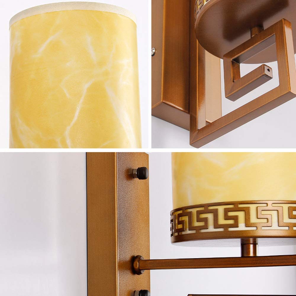 Oriental Traditional Zen Wall Light - Handmade Parchment Lampshade with E27 Socket, Asian Inspired Wall Sconce for Living Room, Bedroom, Hotel & Staircase Lighting | Perfect for Meditation Spaces & Feng Shui Home Decor