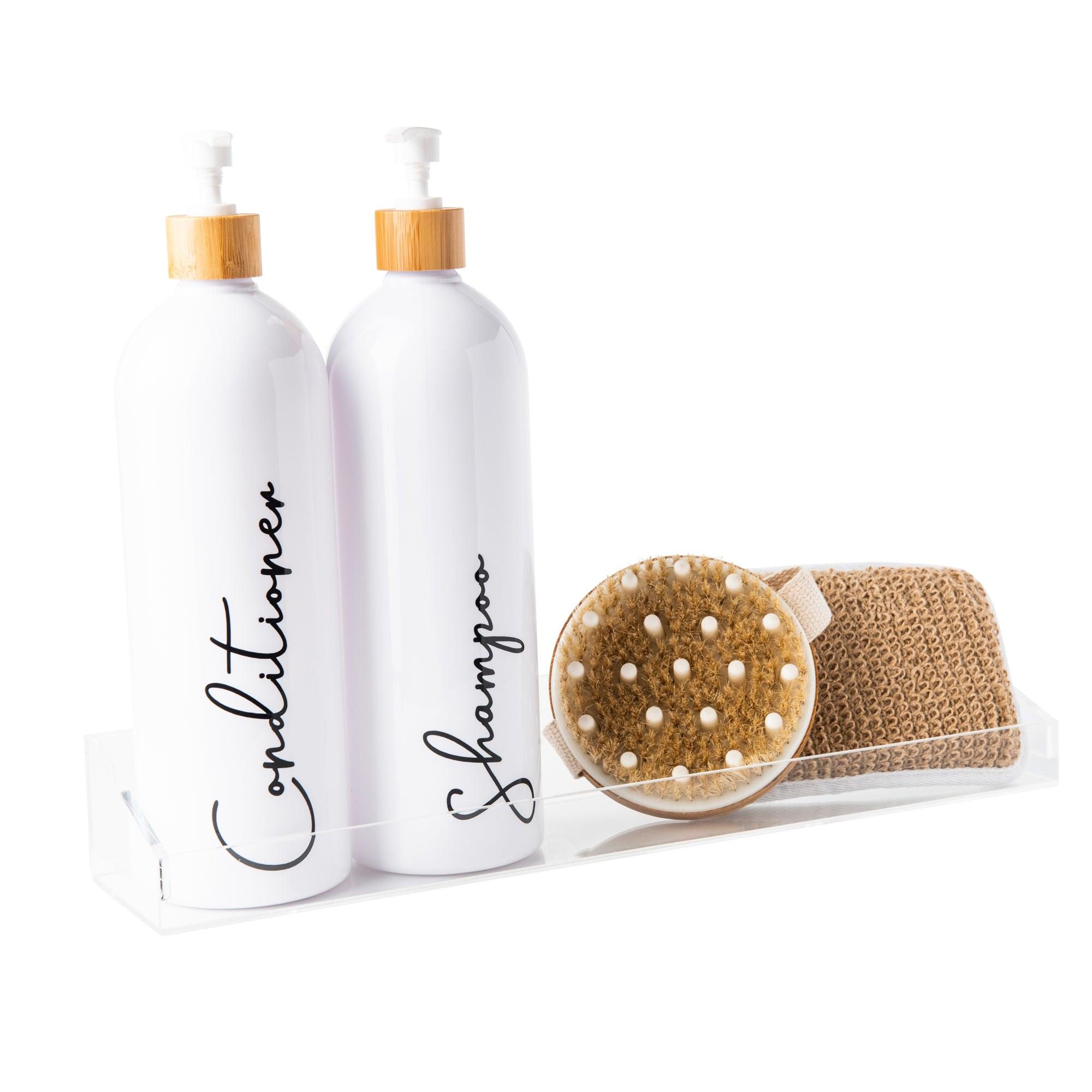 Custom Labels for 1L Bathroom Bottles - Waterproof Personalized Stickers for Shampoo, Conditioner & Soap Dispensers - Perfect for Home, Salon & Spa Organization