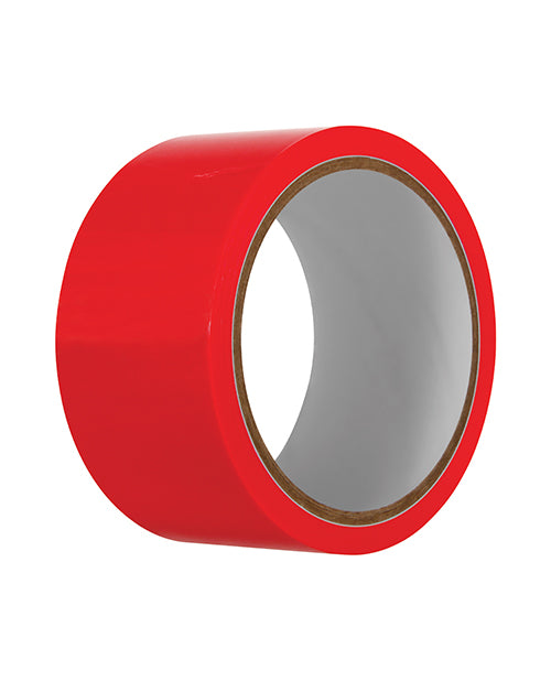 Bondage Tape 65ft Red - Self-Adhesive Restraint Tape for BDSM, Bondage Play & Sensual Exploration - Perfect for Couples, Spicing Up Intimacy & Role Play Scenes