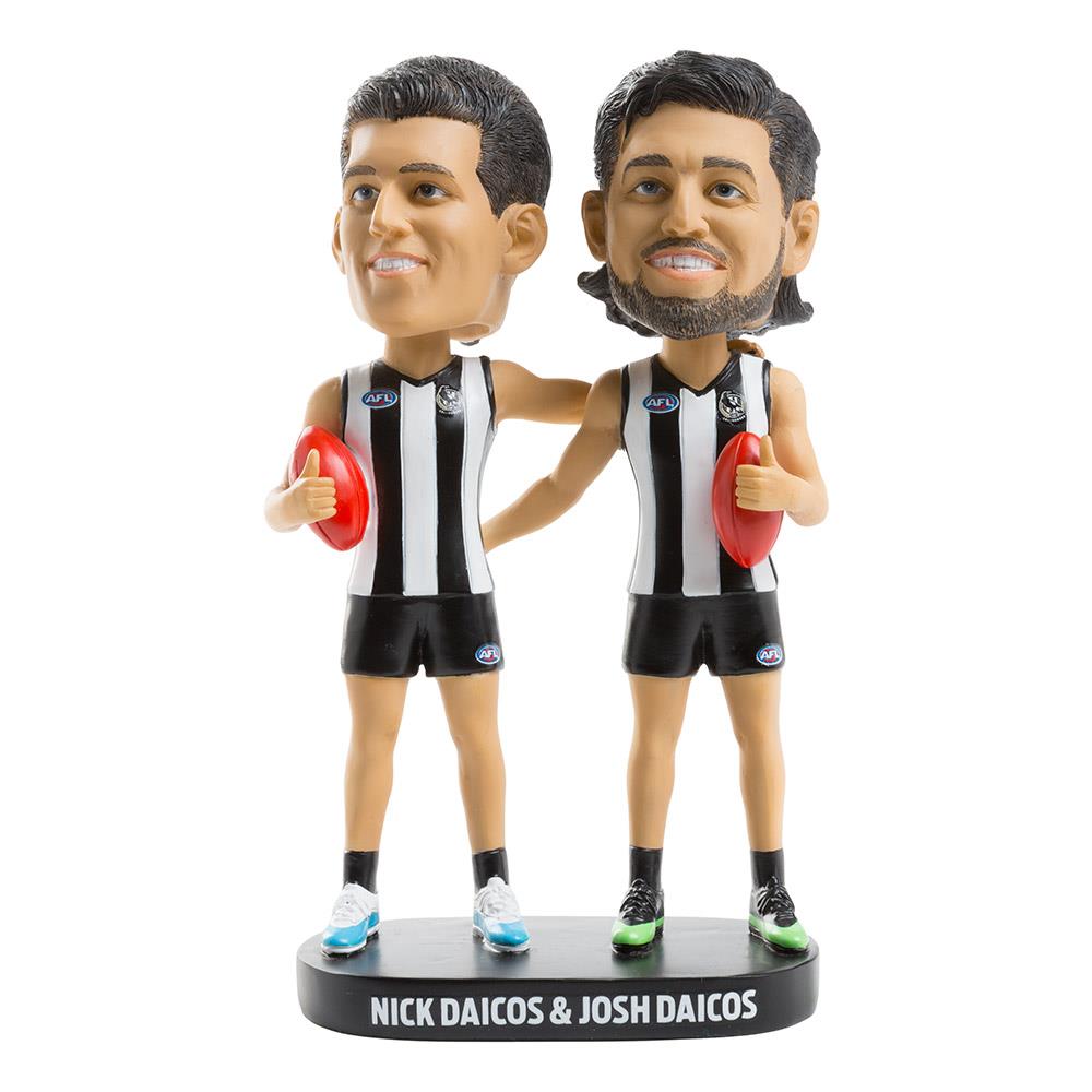 AFL Collingwood Magpies Daicos Brothers Bobblehead - Official AFL Collectible for Fans & Sports Memorabilia Enthusiasts - Perfect for Home Decor, Office Display, and Gifts for Football Lovers