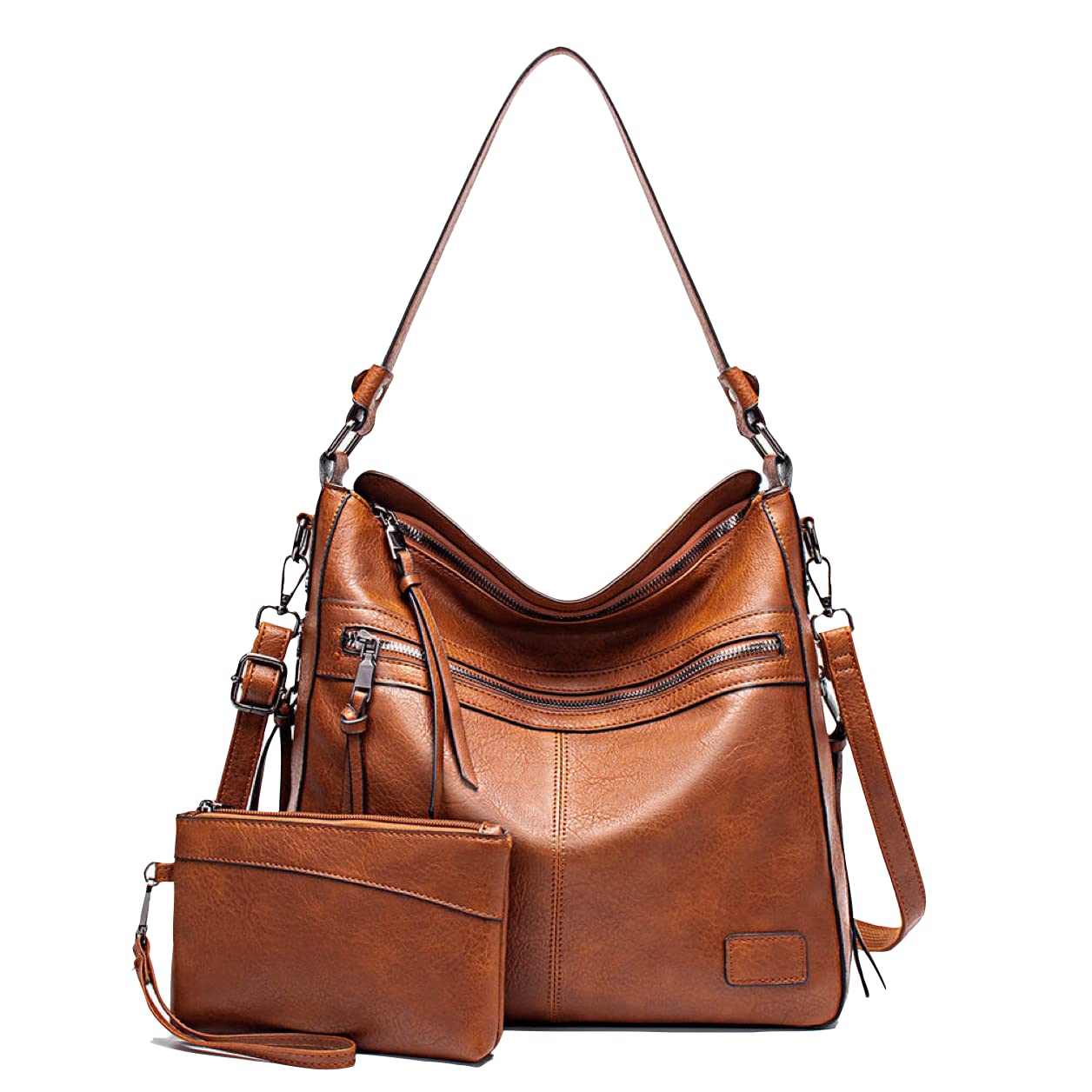 Stylish Women's PU Leather Tote Bag with Adjustable Shoulder Strap - Fashionable Hobo Handbag for Work, Travel & Daily Use